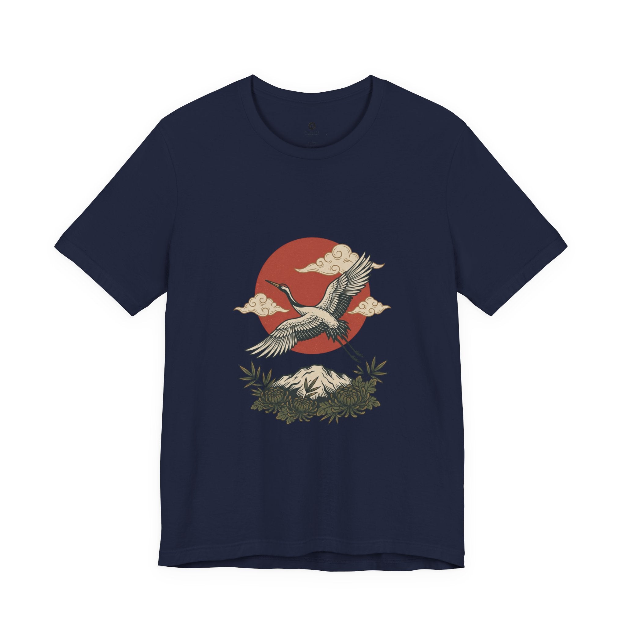 Flying Crane Vintage Flash Tee | Traditional Tattoo-Inspired