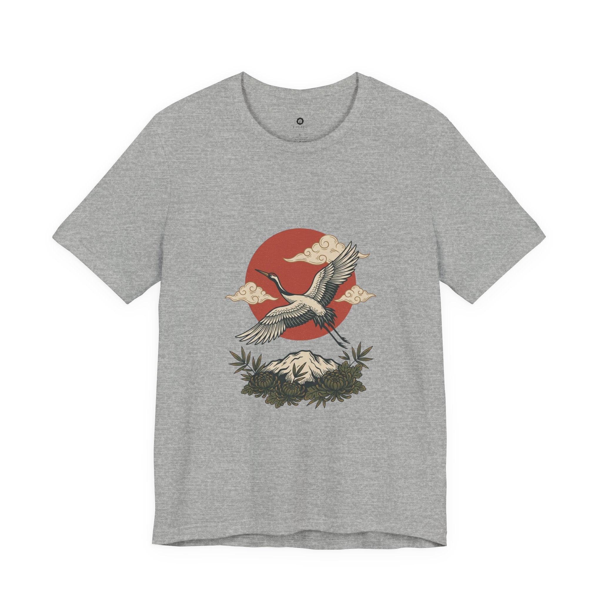 Flying Crane Vintage Flash Tee | Traditional Tattoo-Inspired