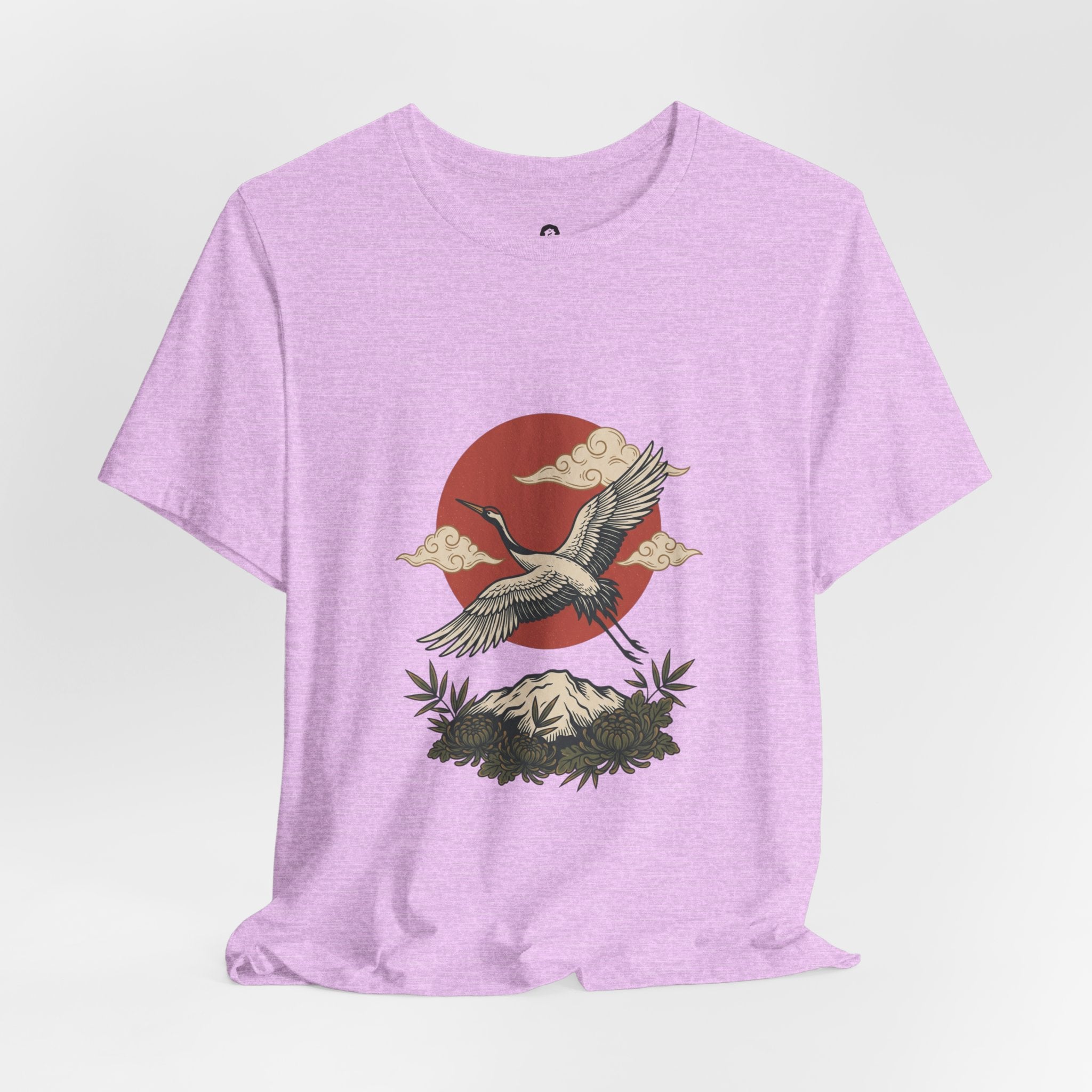 Flying Crane Vintage Flash Tee | Traditional Tattoo-Inspired