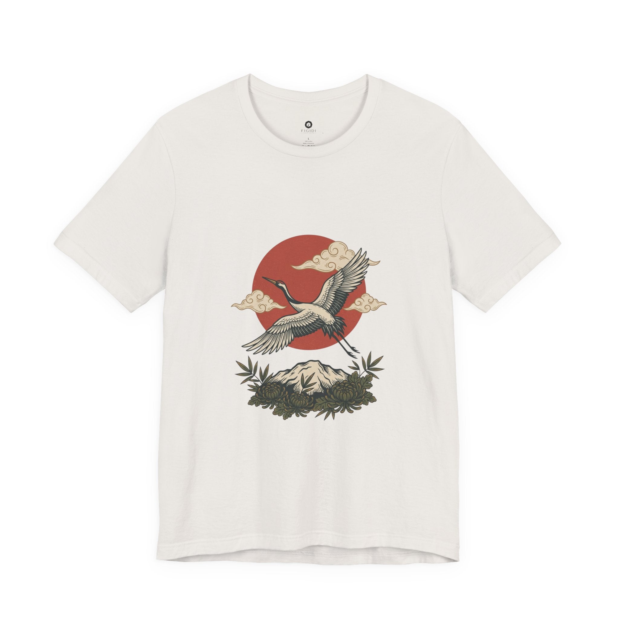 Flying Crane Vintage Flash Tee | Traditional Tattoo-Inspired