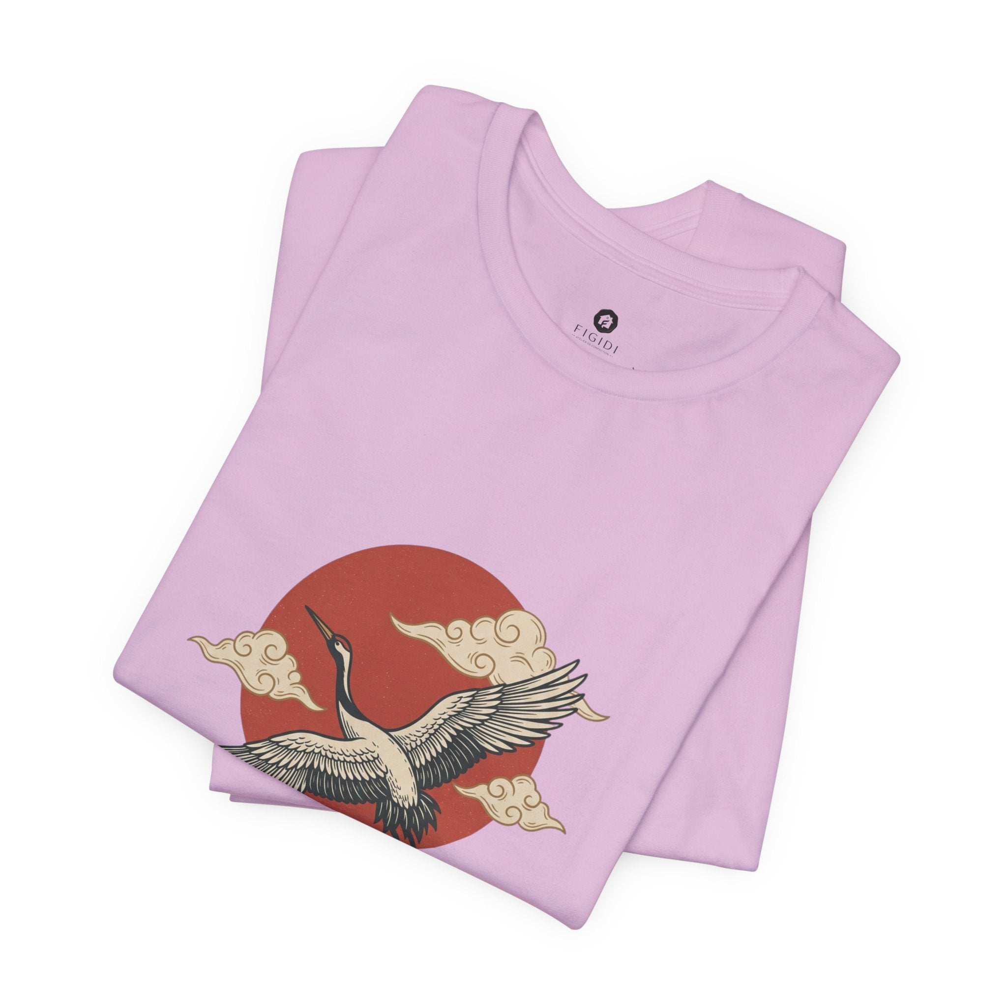 Flying Crane Vintage Flash Tee | Traditional Tattoo-Inspired