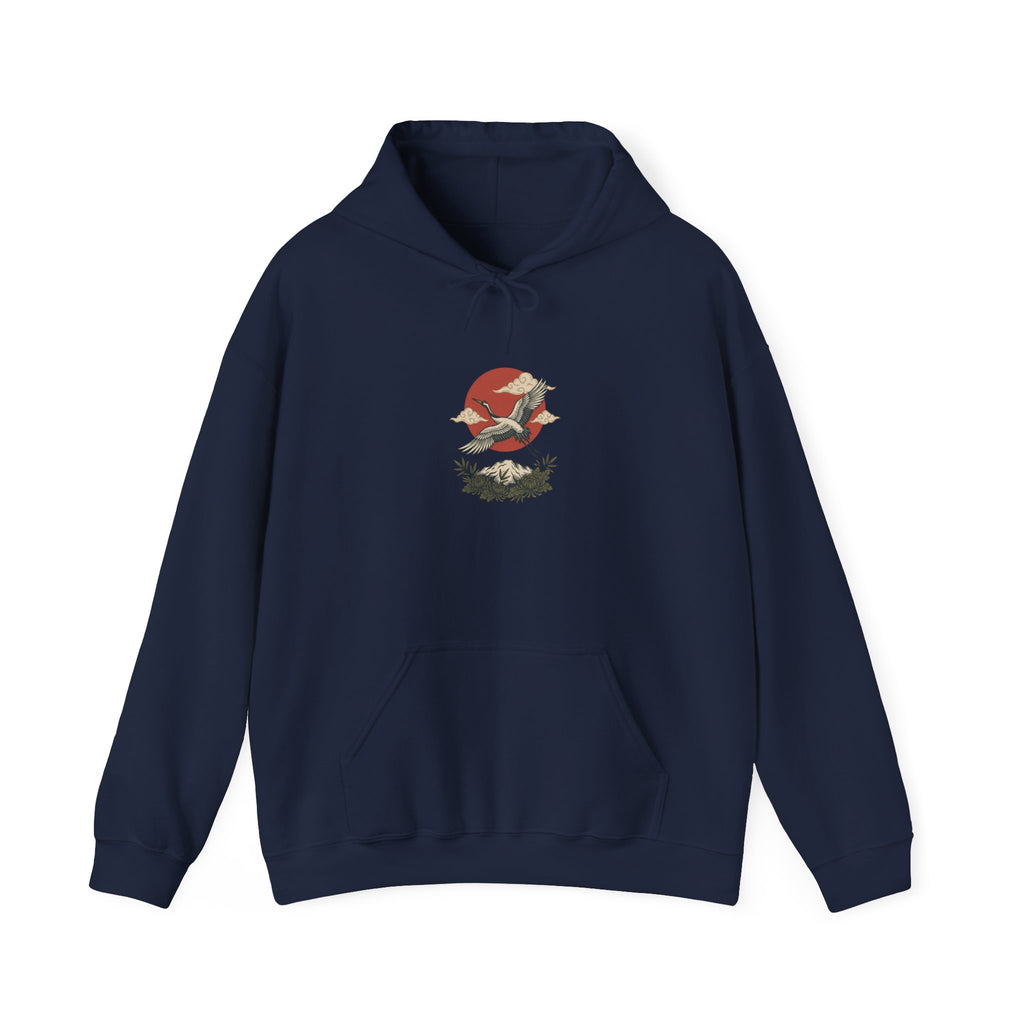 Swallow & Banner Heart Hoodie | Traditional Tattoo-Inspired, Flash-Style
