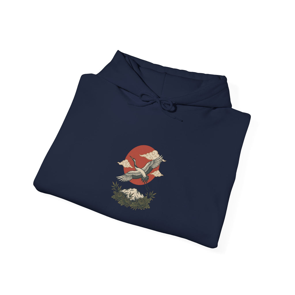 Swallow & Banner Heart Hoodie | Traditional Tattoo-Inspired, Flash-Style