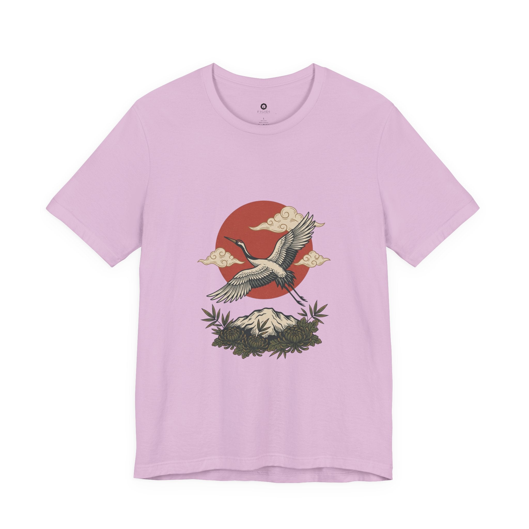 Flying Crane Vintage Flash Tee | Traditional Tattoo-Inspired