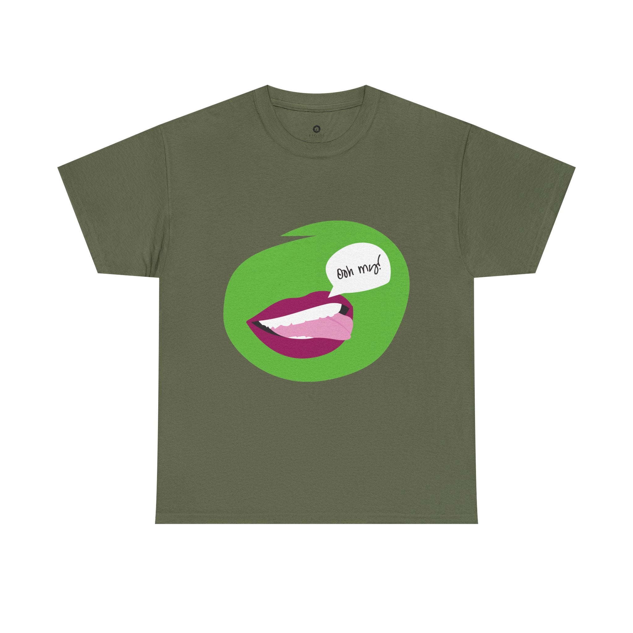 Graphic Tee — 'Bite Me!' Pop Art Lips T-Shirt