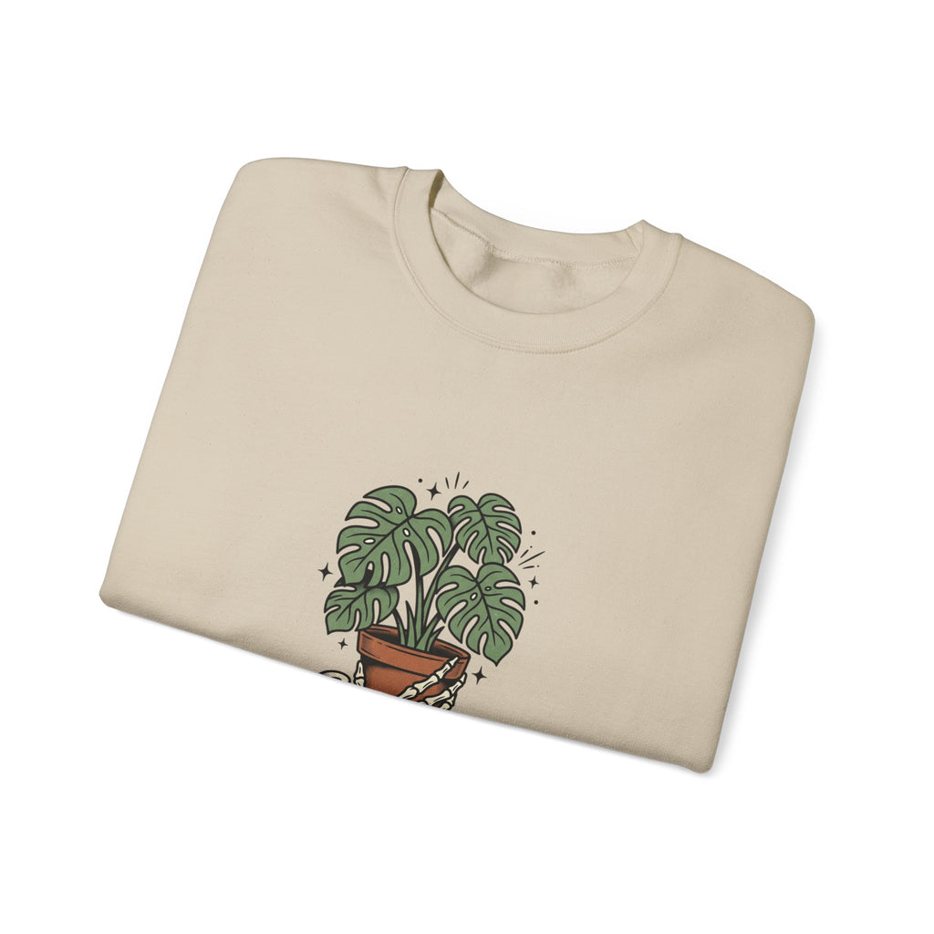 Plant Dad Tattoo-Inspired Sweatshirt | Traditional Flash Plant Lover Crew