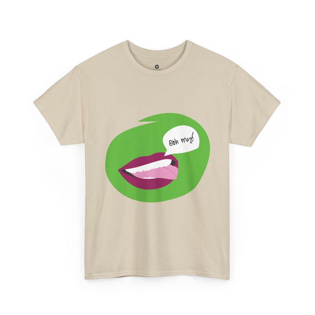 Graphic Tee — 'Bite Me!' Pop Art Lips T-Shirt