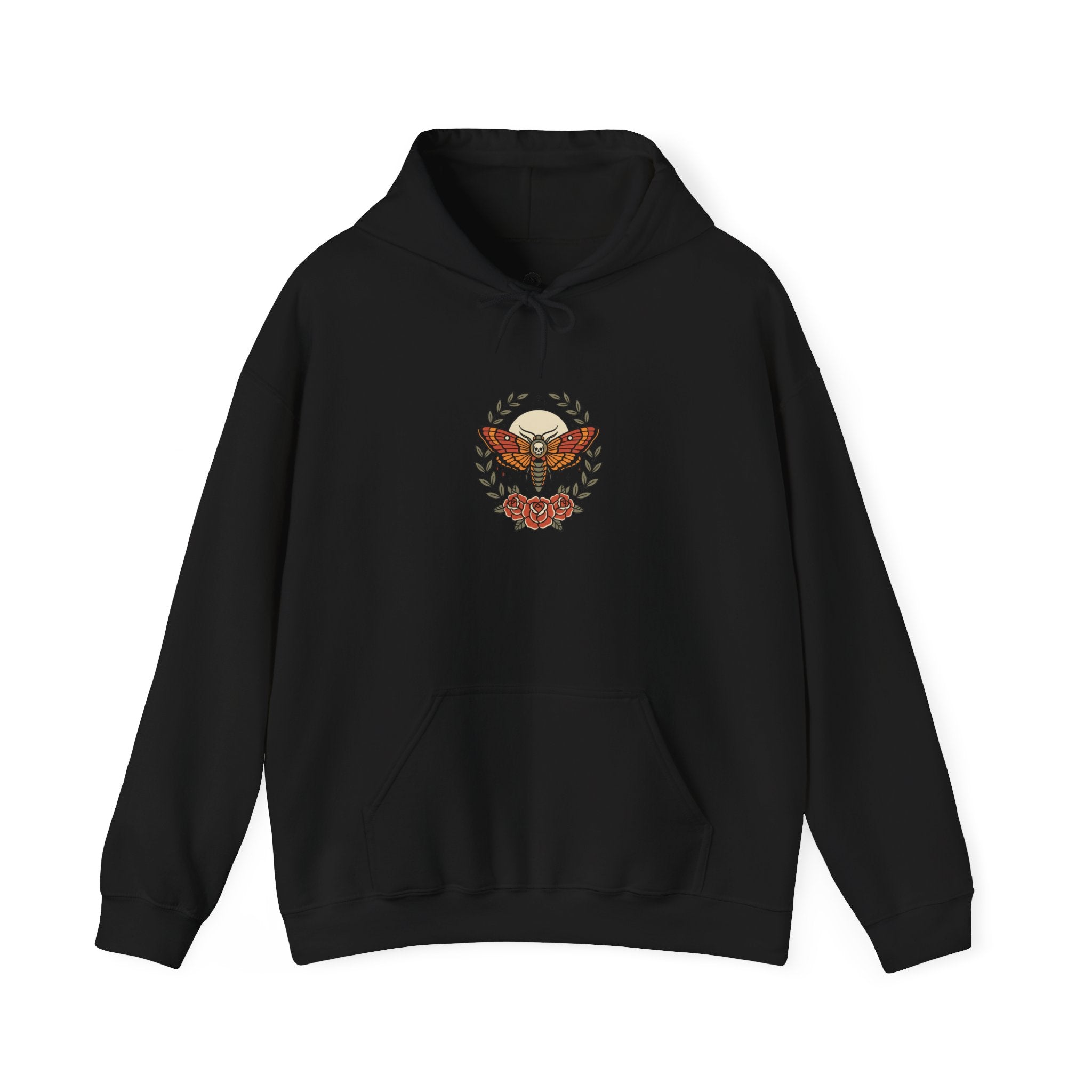 Vintage Eagle Crest Hoodie | Traditional Tattoo-Inspired, Flash Style
