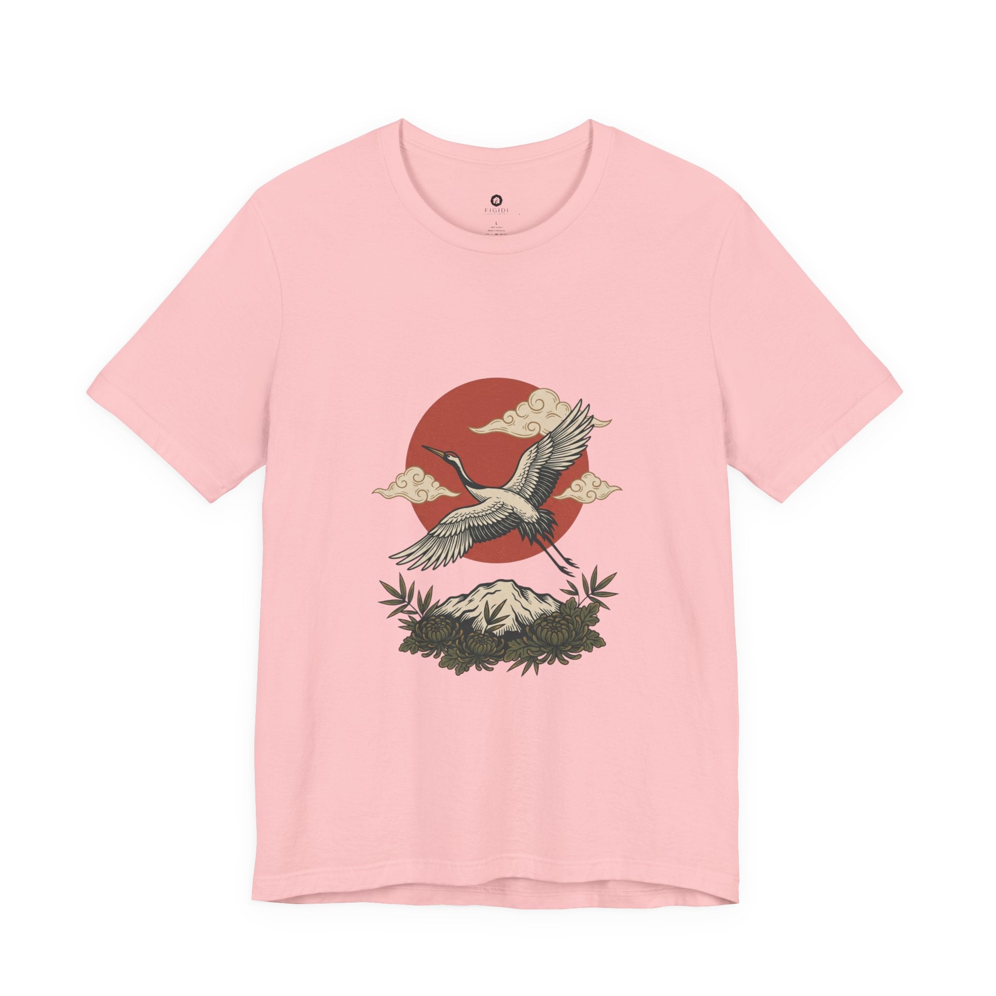 Flying Crane Vintage Flash Tee | Traditional Tattoo-Inspired