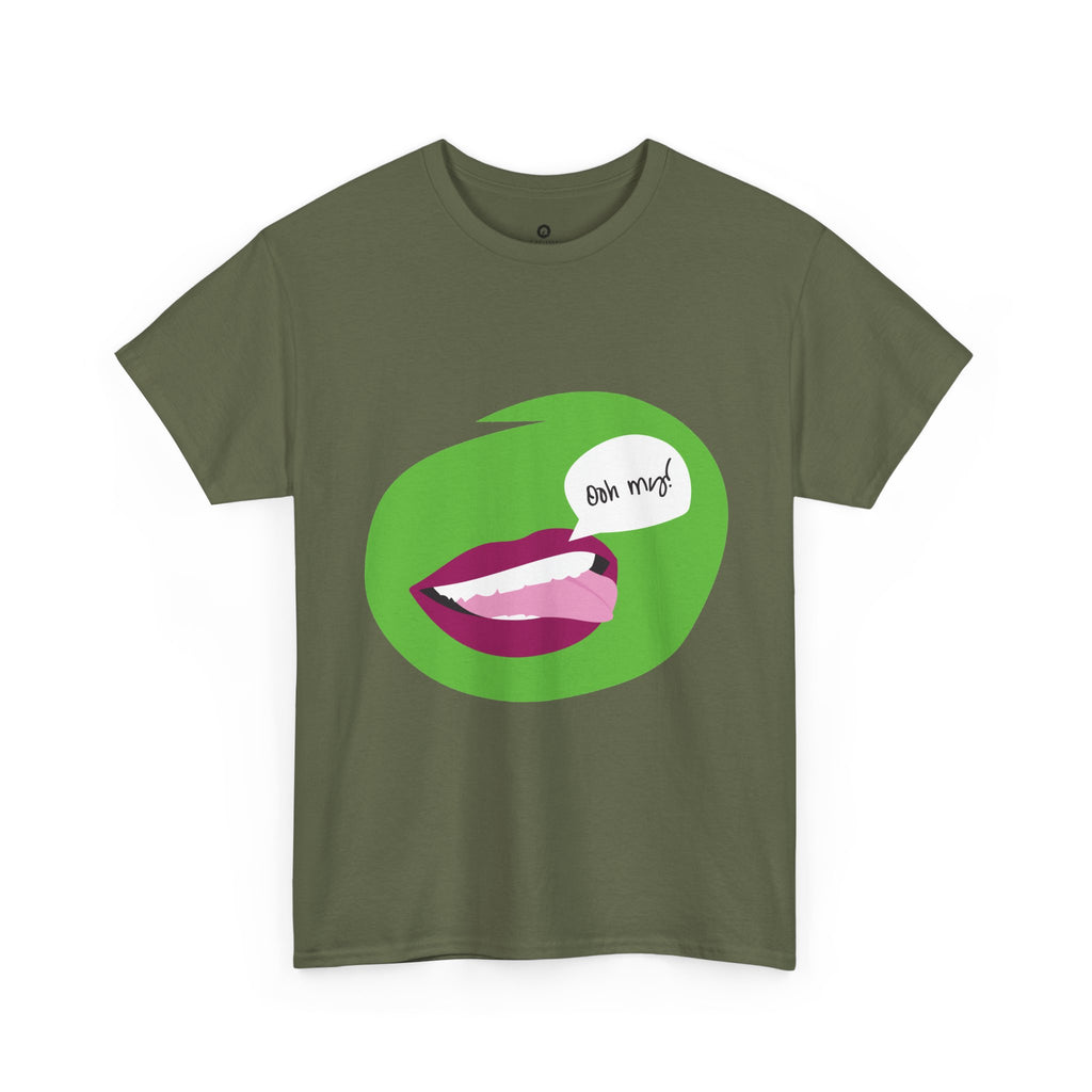 Graphic Tee — 'Bite Me!' Pop Art Lips T-Shirt