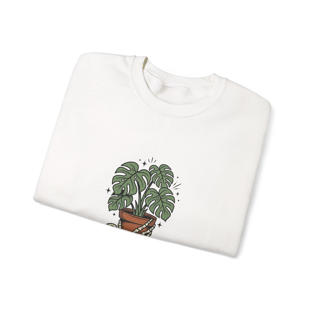 Plant Dad Tattoo-Inspired Sweatshirt | Traditional Flash Plant Lover Crew