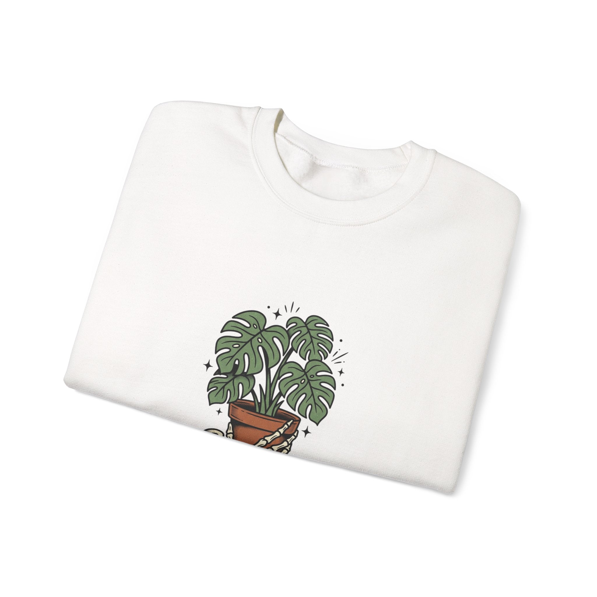 Plant Dad Tattoo-Inspired Sweatshirt | Traditional Flash Plant Lover Crew