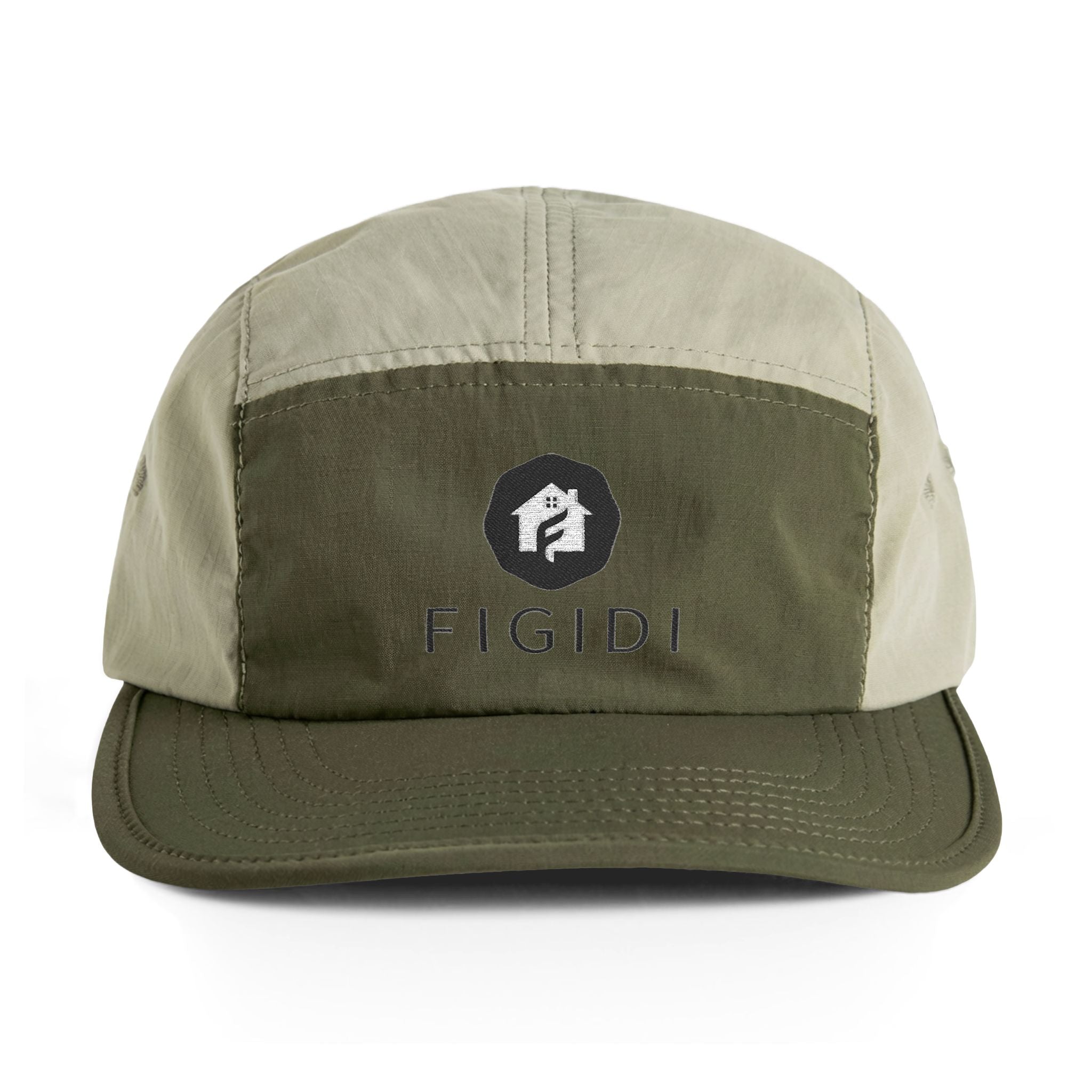 Two-Tone Nylon Cap — FIGIDI Logo Adjustable Hat