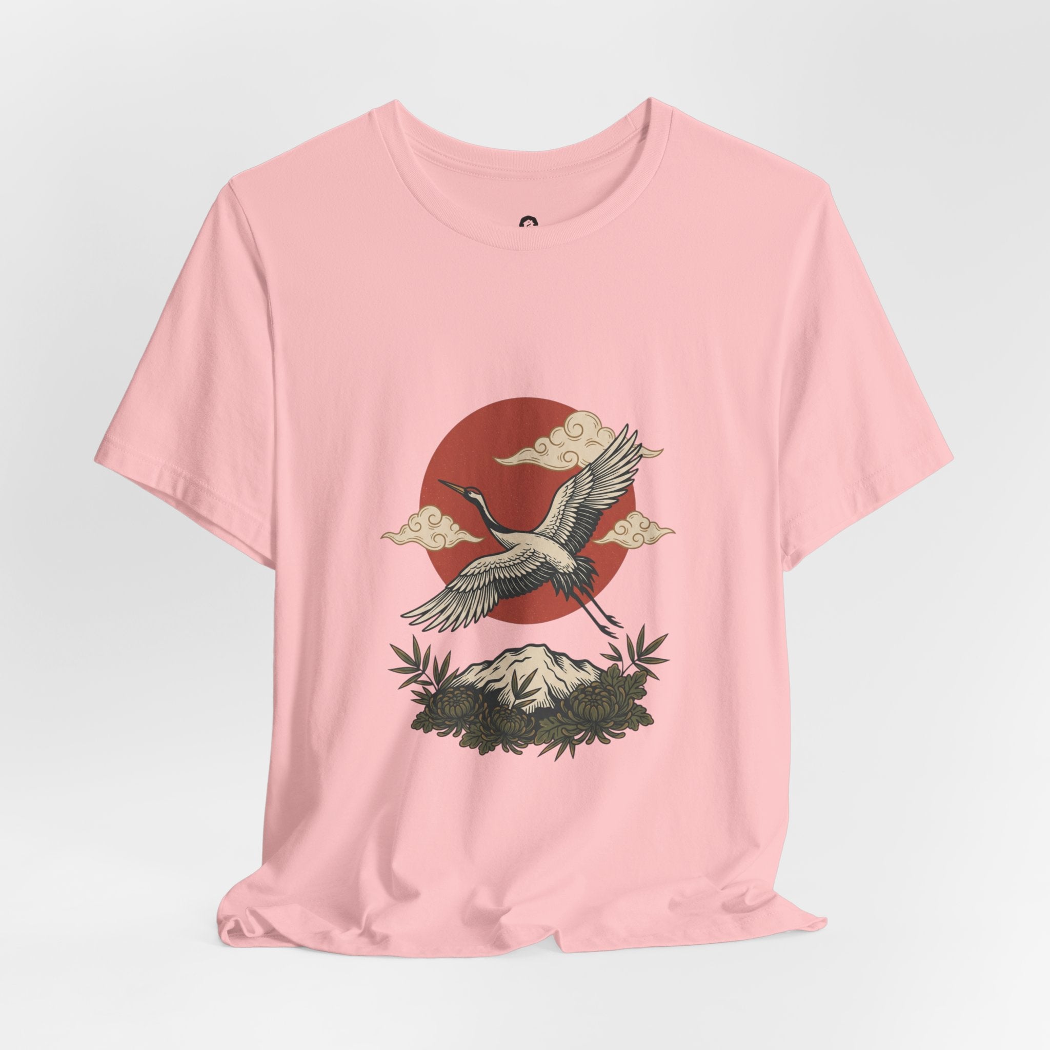 Flying Crane Vintage Flash Tee | Traditional Tattoo-Inspired
