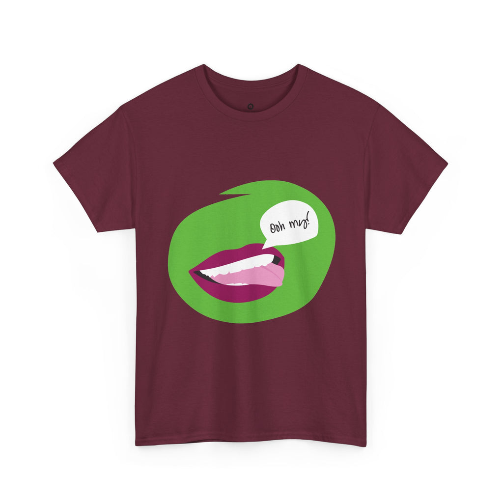 Graphic Tee — 'Bite Me!' Pop Art Lips T-Shirt