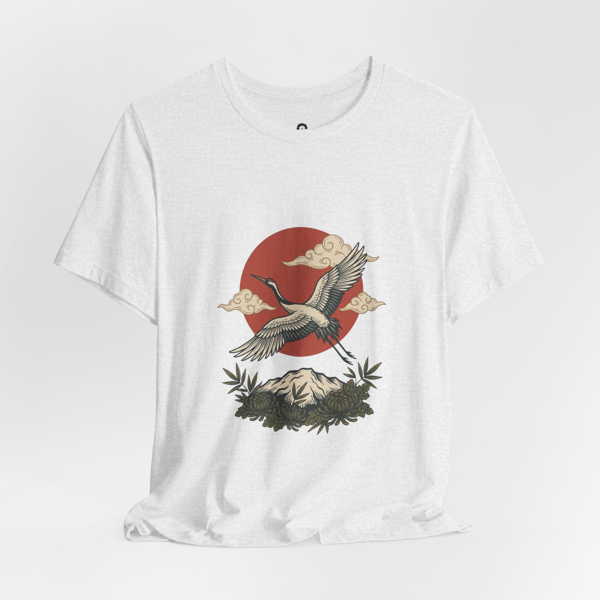 Flying Crane Vintage Flash Tee | Traditional Tattoo-Inspired