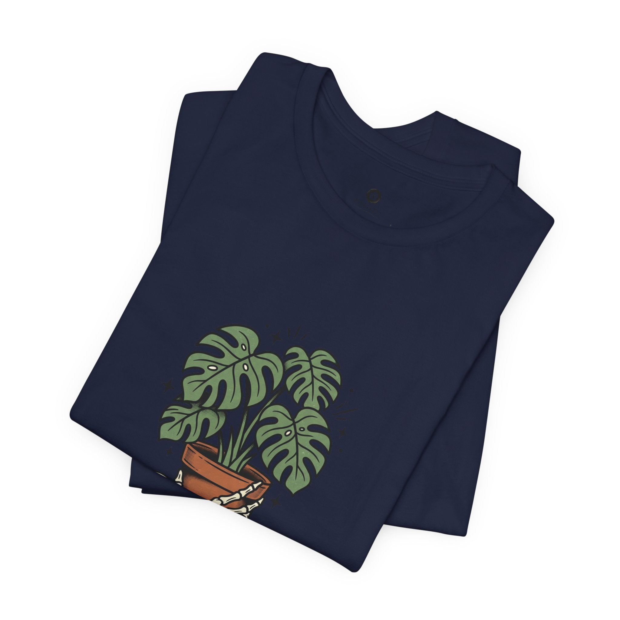 Plant Dad Society T-Shirt | Traditional Tattoo Plant Badge, Monstera Floral Flash