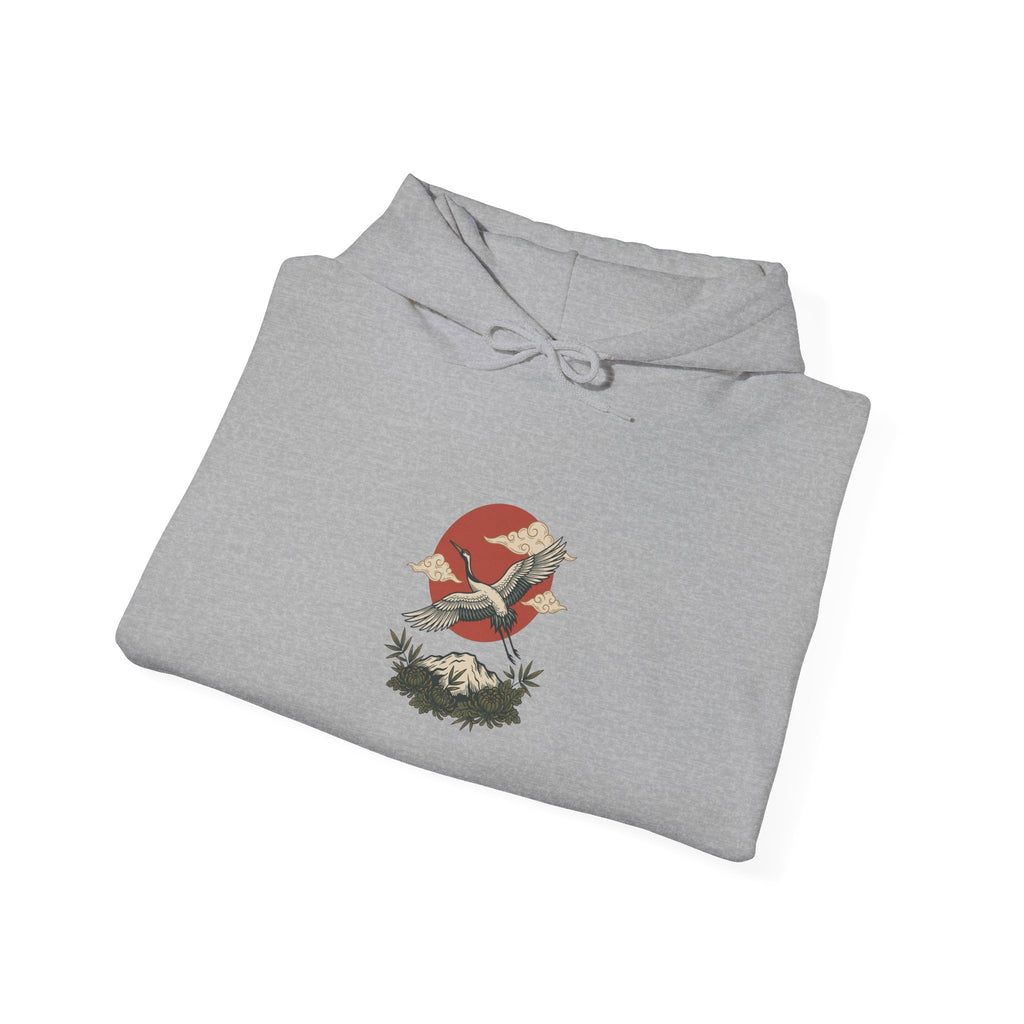 Swallow & Banner Heart Hoodie | Traditional Tattoo-Inspired, Flash-Style