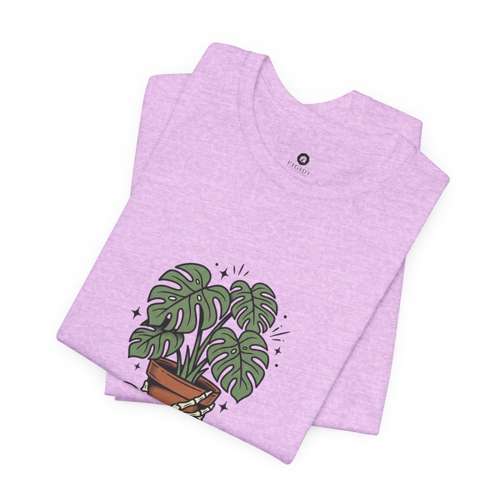 Plant Dad Society T-Shirt | Traditional Tattoo Plant Badge, Monstera Floral Flash