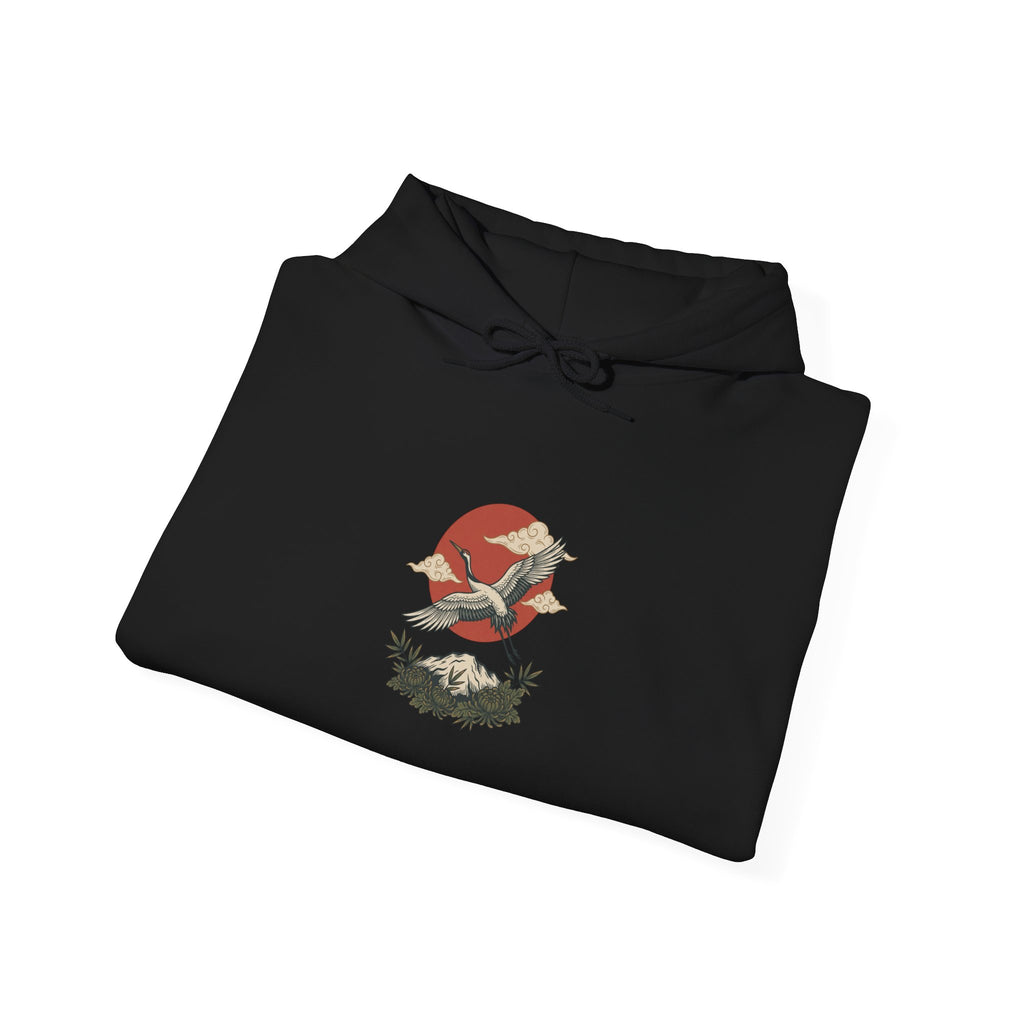 Swallow & Banner Heart Hoodie | Traditional Tattoo-Inspired, Flash-Style