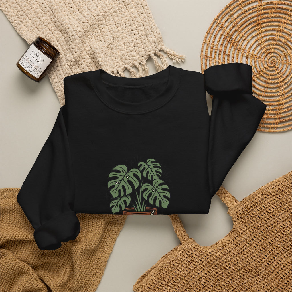 Plant Dad Tattoo-Inspired Sweatshirt | Traditional Flash Plant Lover Crew