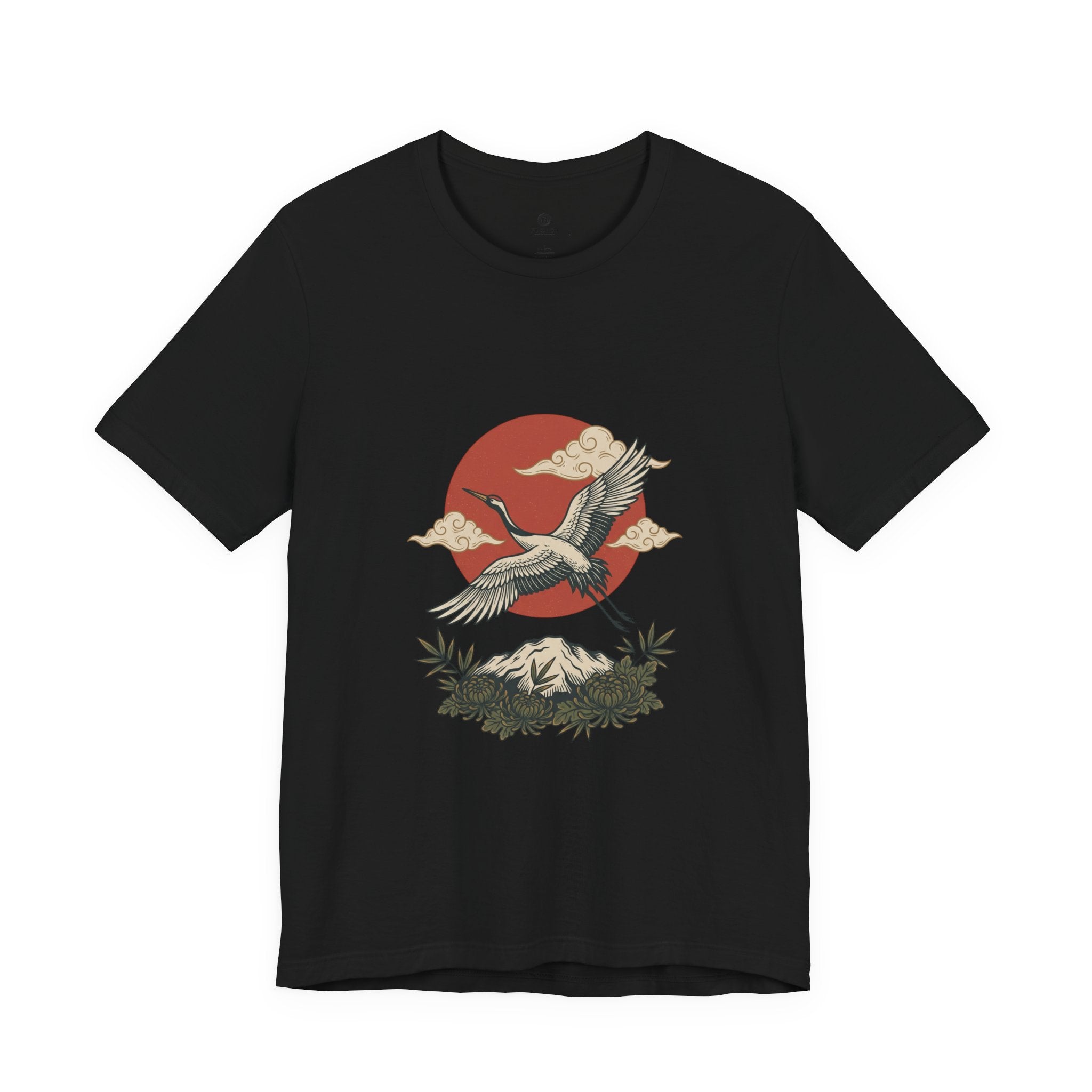 Flying Crane Vintage Flash Tee | Traditional Tattoo-Inspired