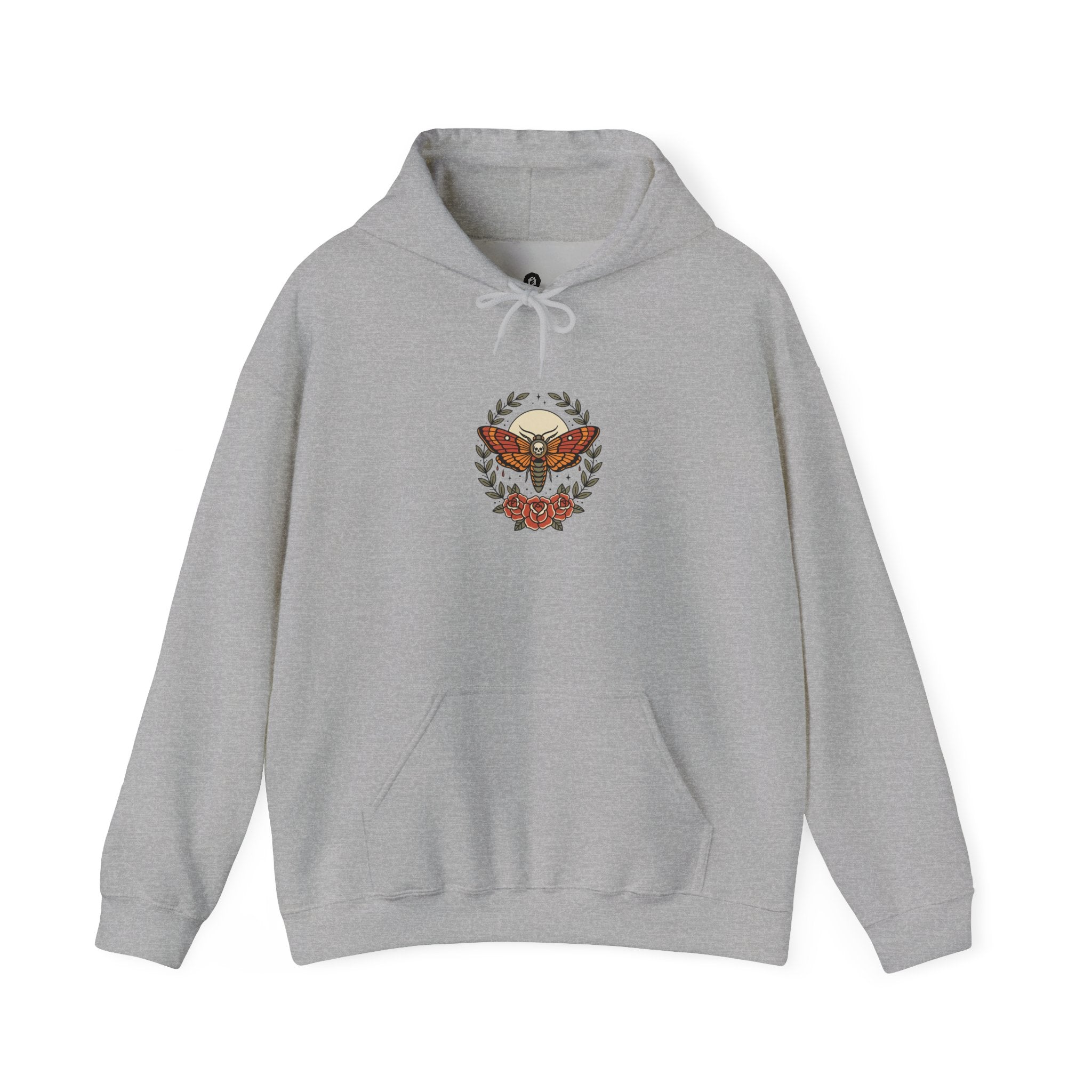 Vintage Eagle Crest Hoodie | Traditional Tattoo-Inspired, Flash Style