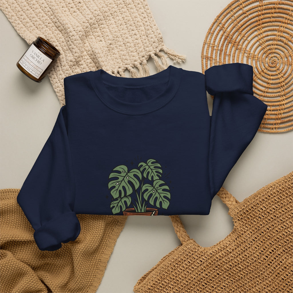 Plant Dad Tattoo-Inspired Sweatshirt | Traditional Flash Plant Lover Crew