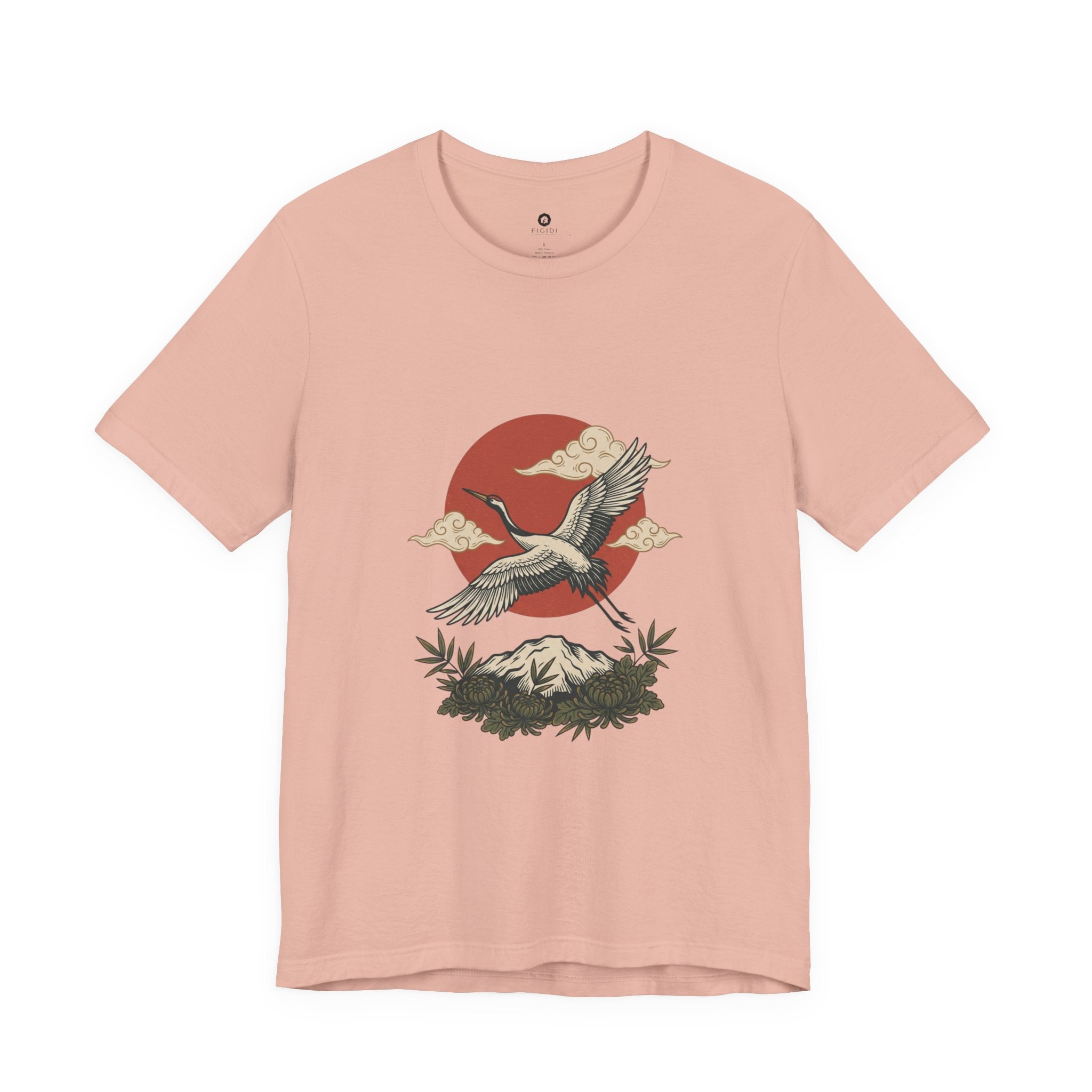 Flying Crane Vintage Flash Tee | Traditional Tattoo-Inspired