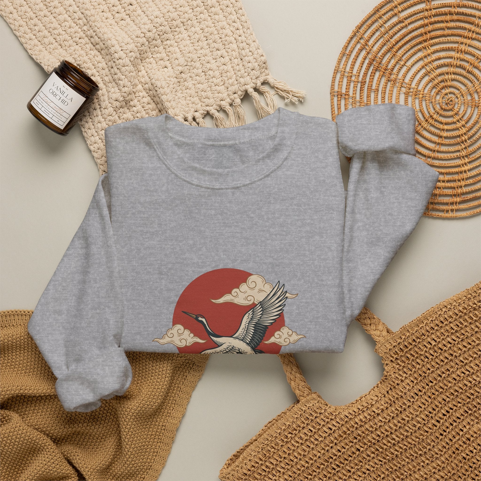 Traditional Tattoo Flying Duck Sweatshirt | Vintage Flash, Bold Outline