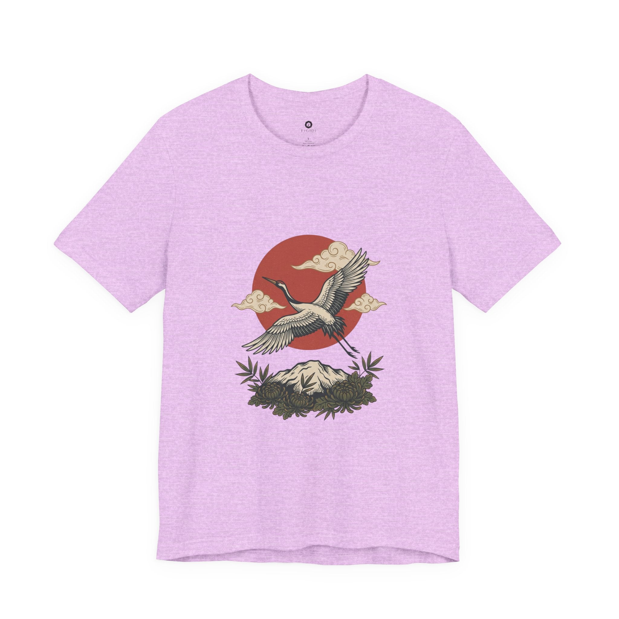 Flying Crane Vintage Flash Tee | Traditional Tattoo-Inspired