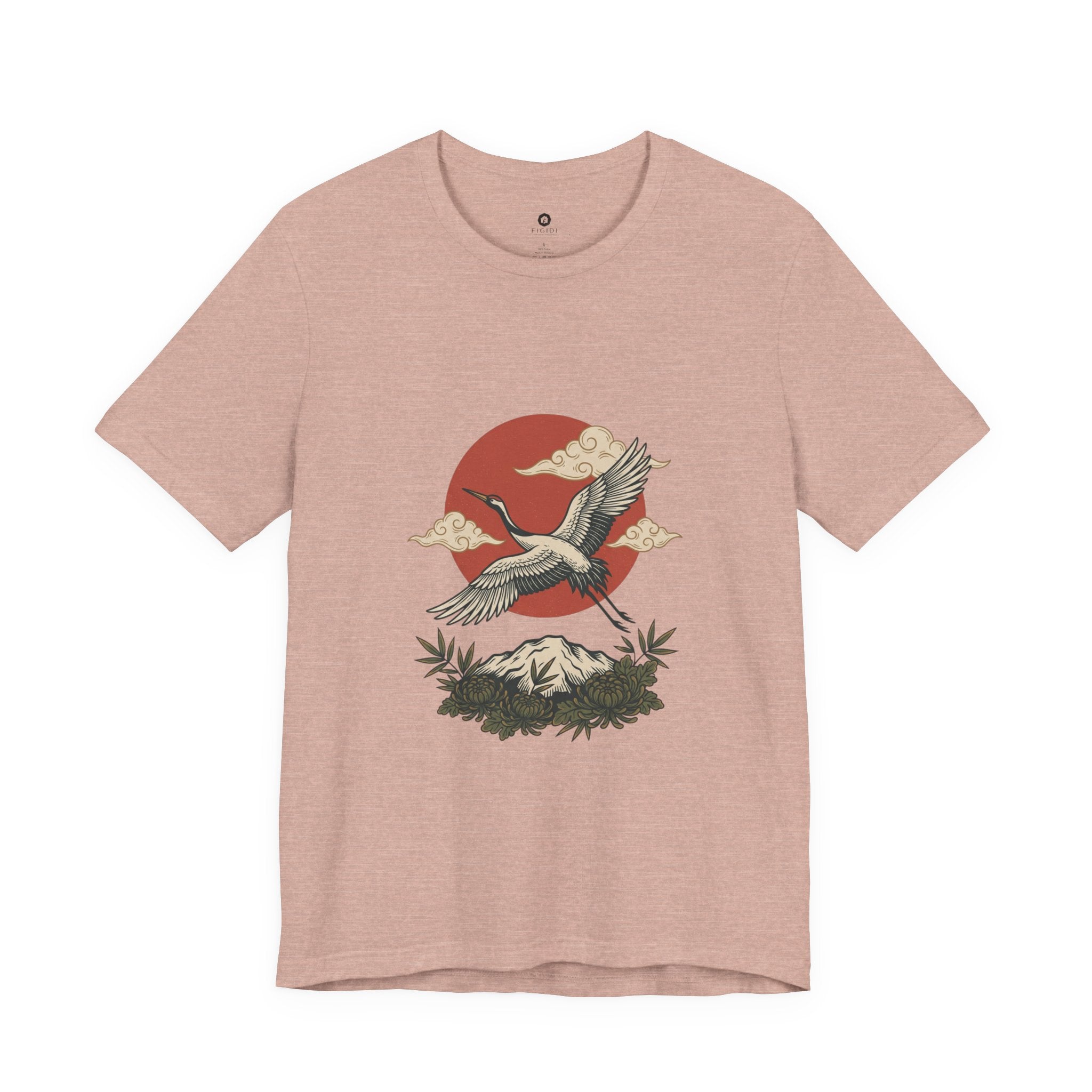Flying Crane Vintage Flash Tee | Traditional Tattoo-Inspired