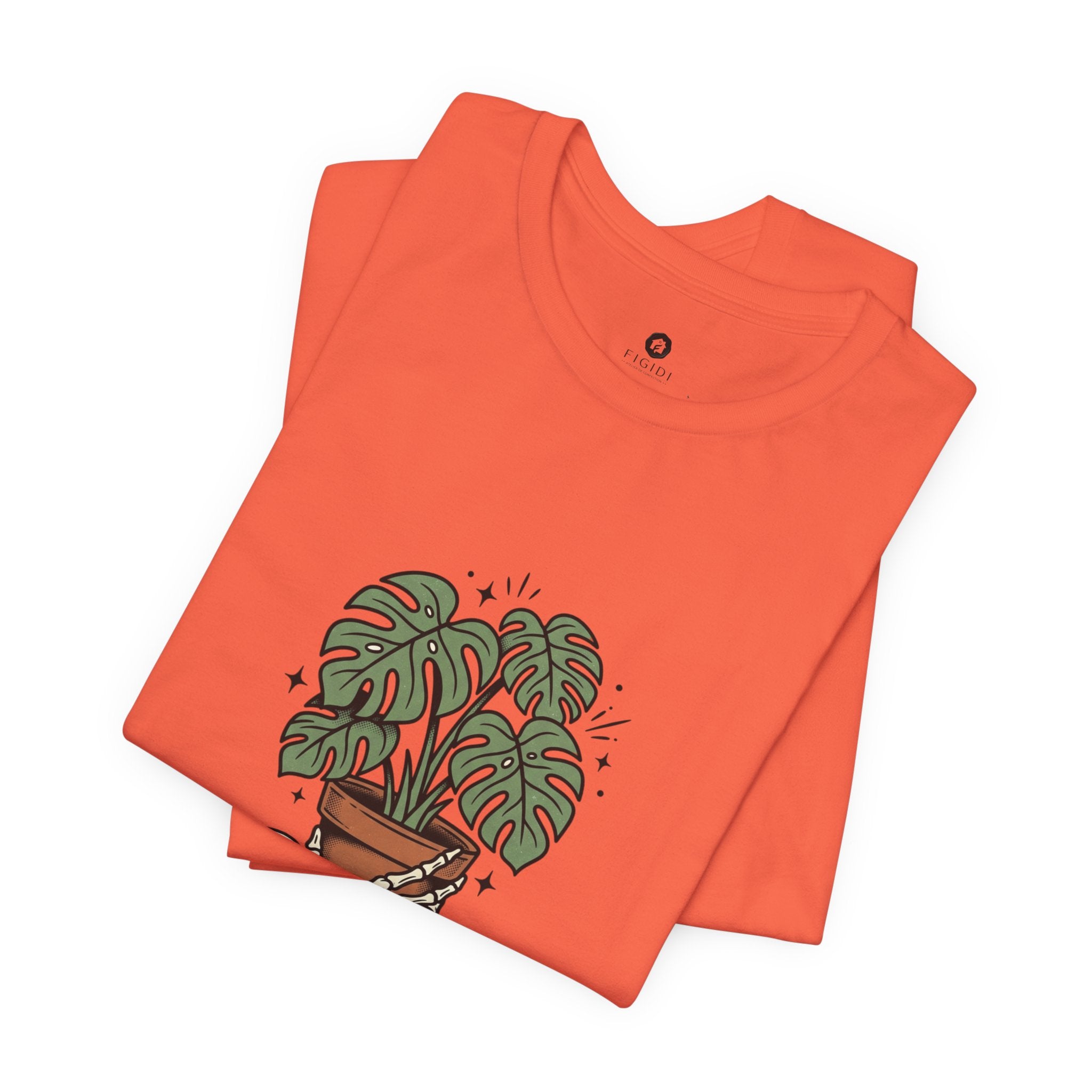 Plant Dad Society T-Shirt | Traditional Tattoo Plant Badge, Monstera Floral Flash