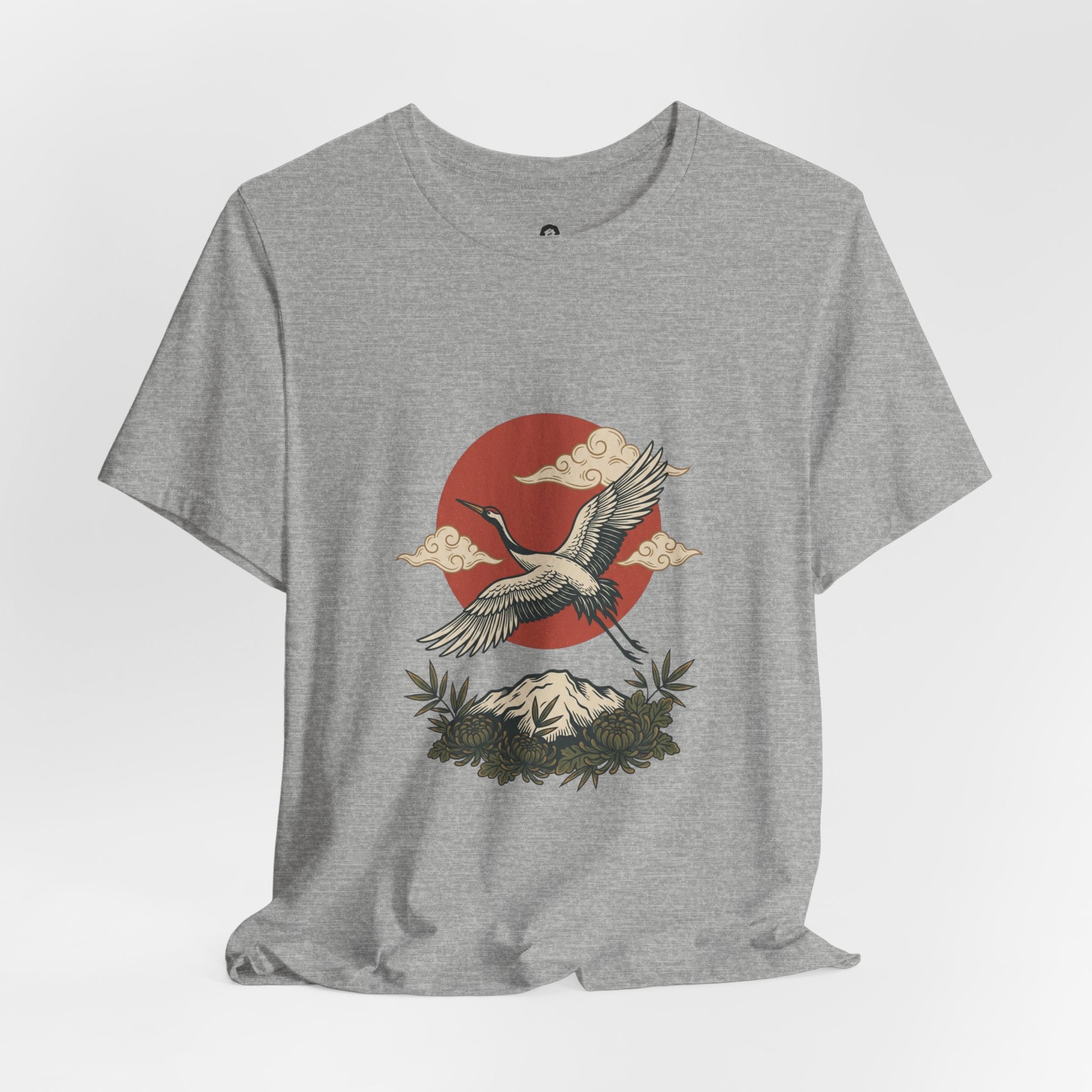 Flying Crane Vintage Flash Tee | Traditional Tattoo-Inspired