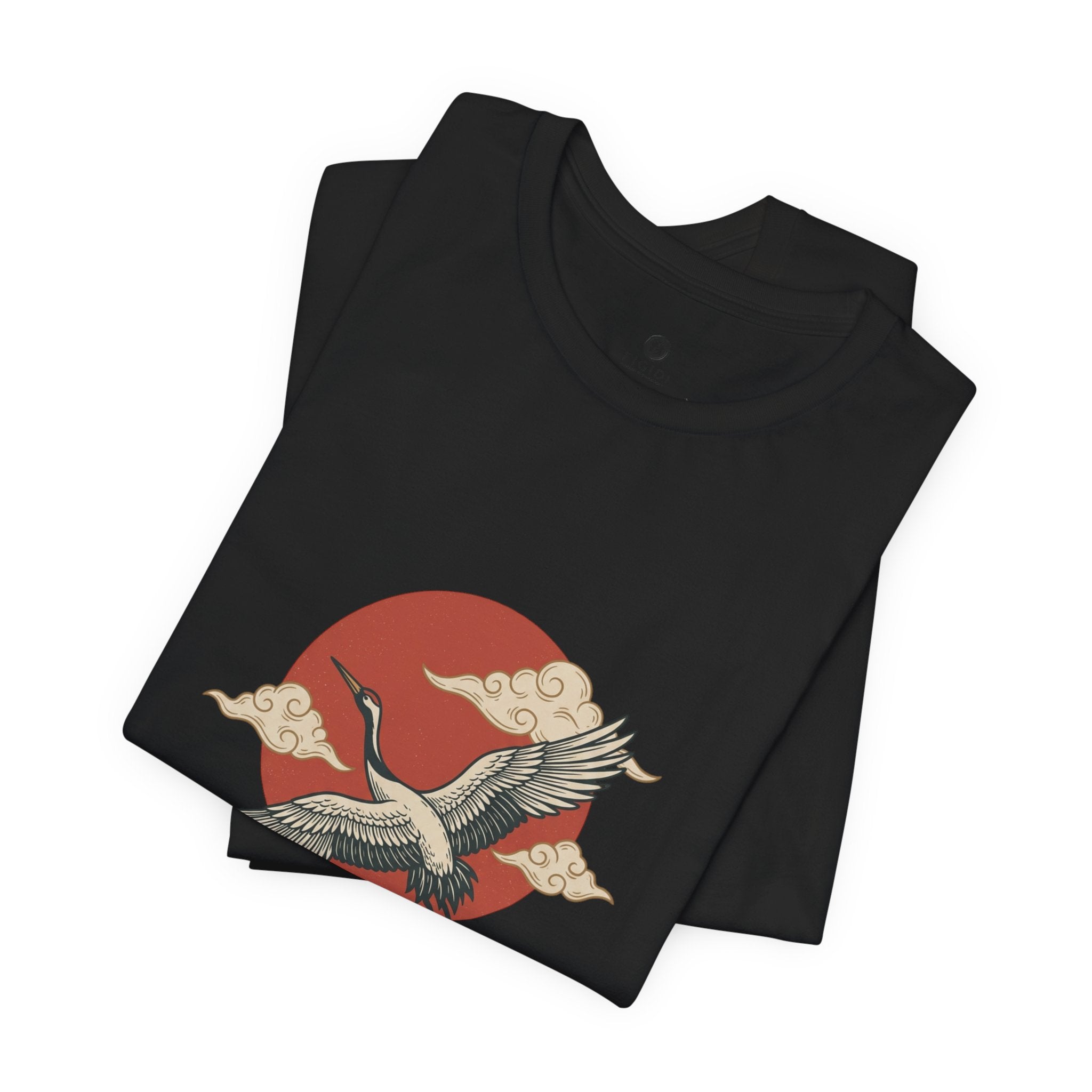 Flying Crane Vintage Flash Tee | Traditional Tattoo-Inspired