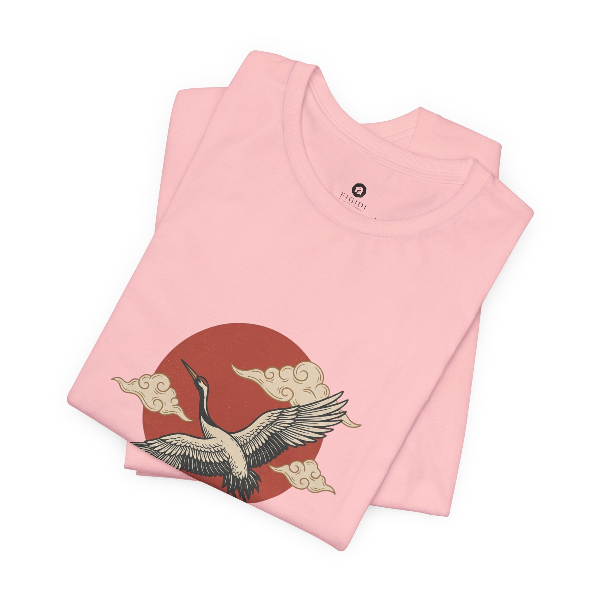 Flying Crane Vintage Flash Tee | Traditional Tattoo-Inspired