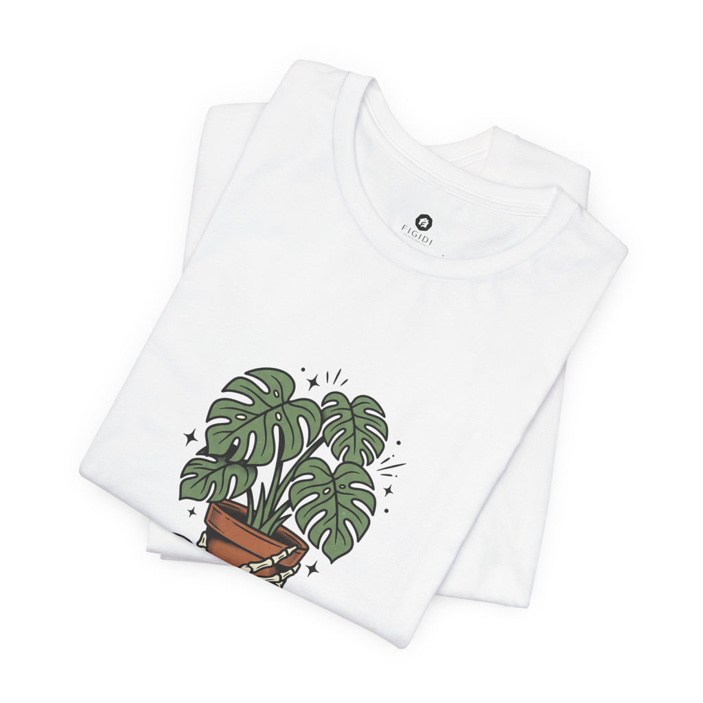 Plant Dad Society T-Shirt | Traditional Tattoo Plant Badge, Monstera Floral Flash