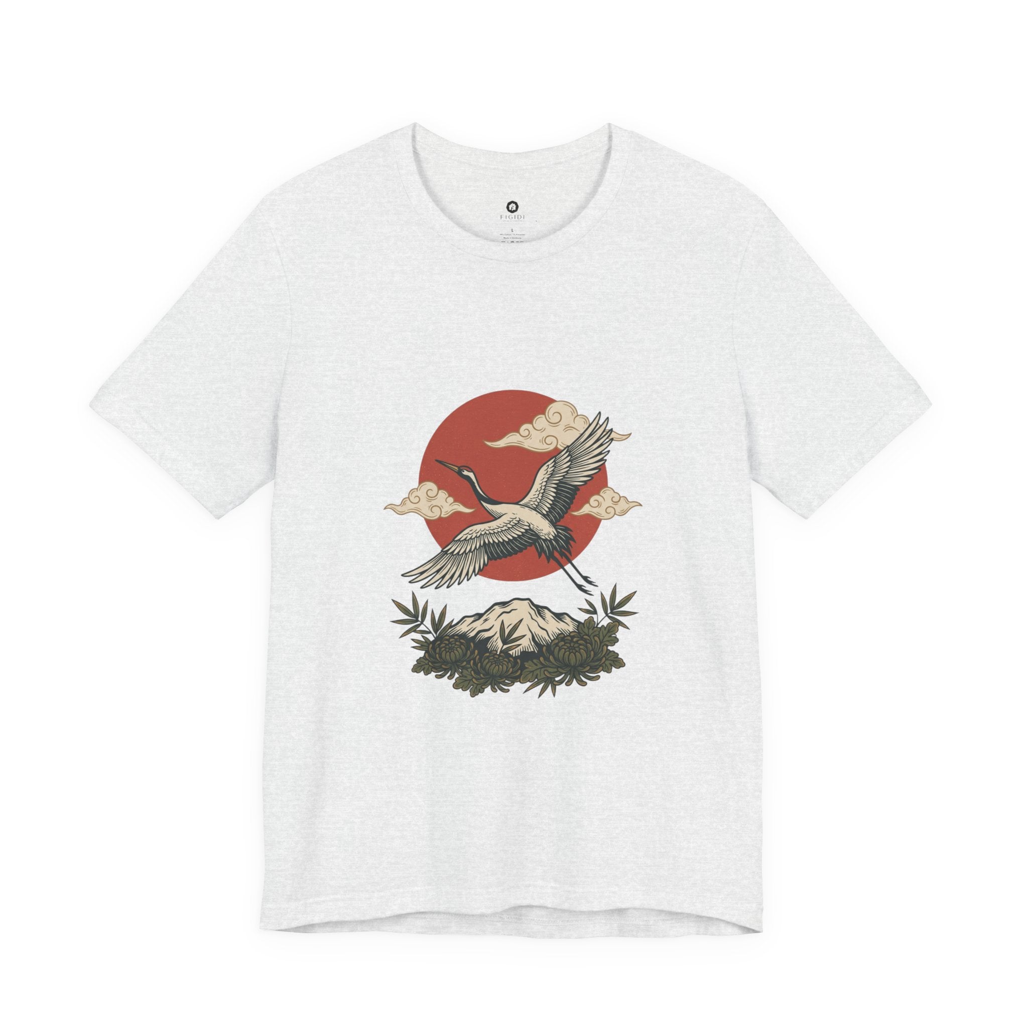 Flying Crane Vintage Flash Tee | Traditional Tattoo-Inspired