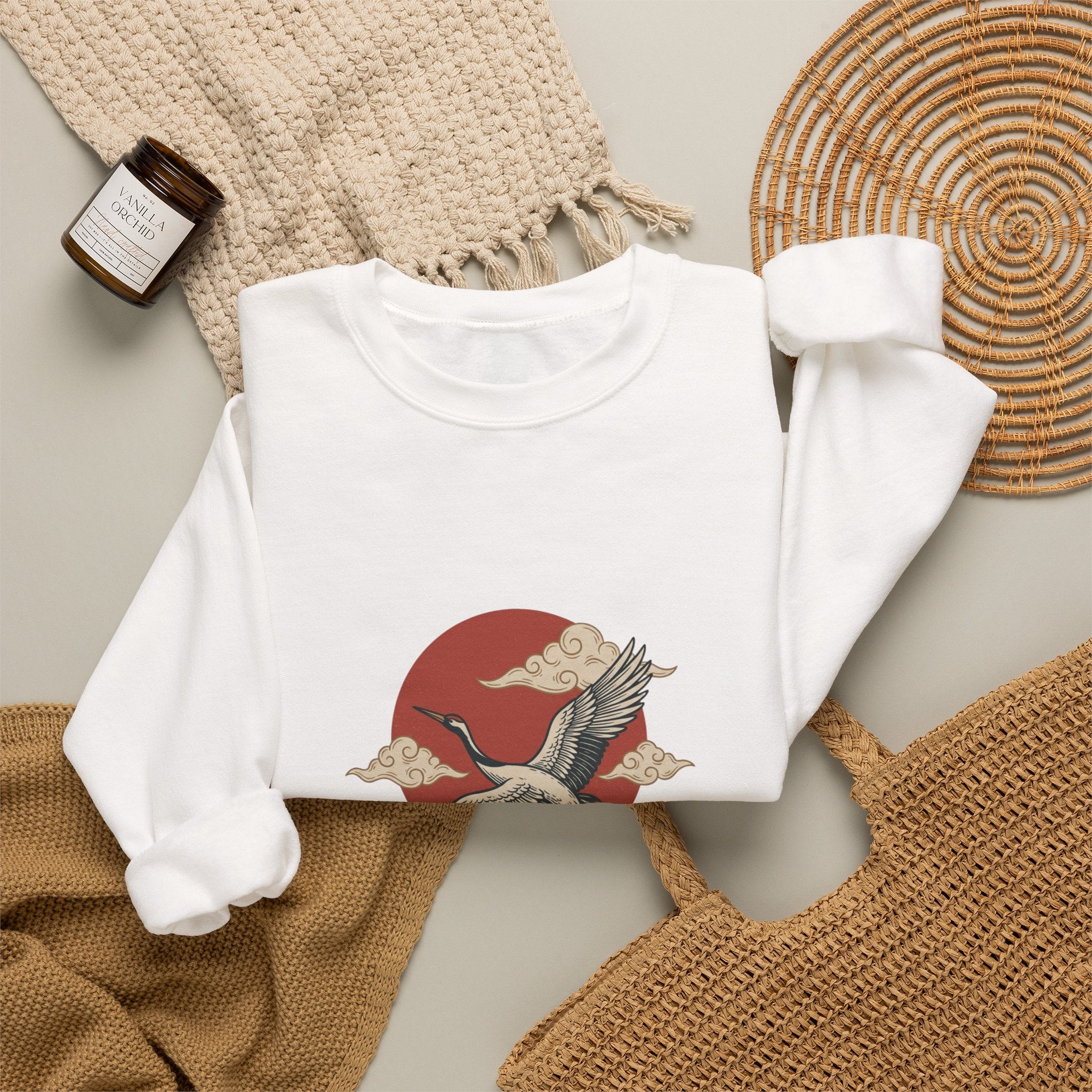 Traditional Tattoo Flying Duck Sweatshirt | Vintage Flash, Bold Outline