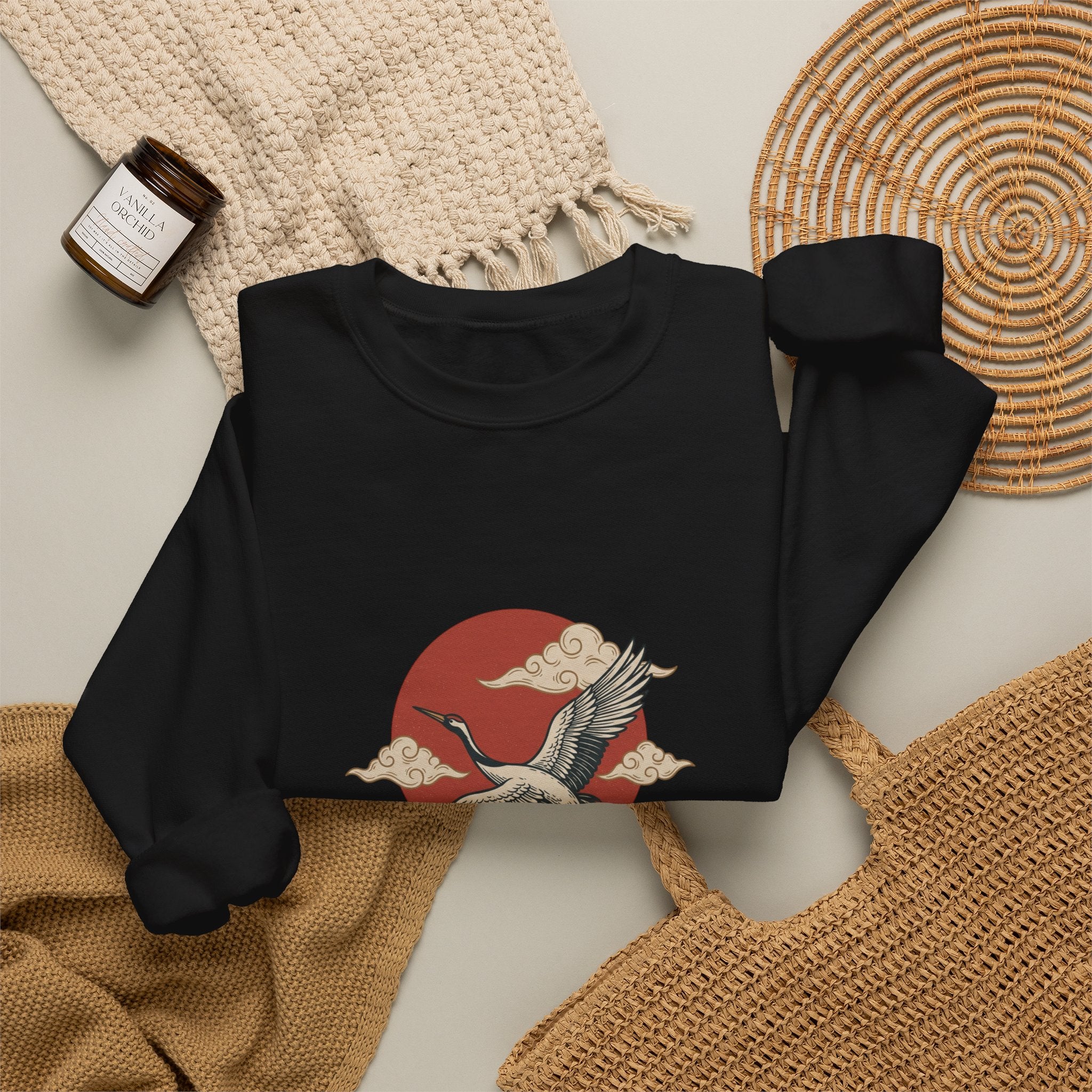 Traditional Tattoo Flying Duck Sweatshirt | Vintage Flash, Bold Outline