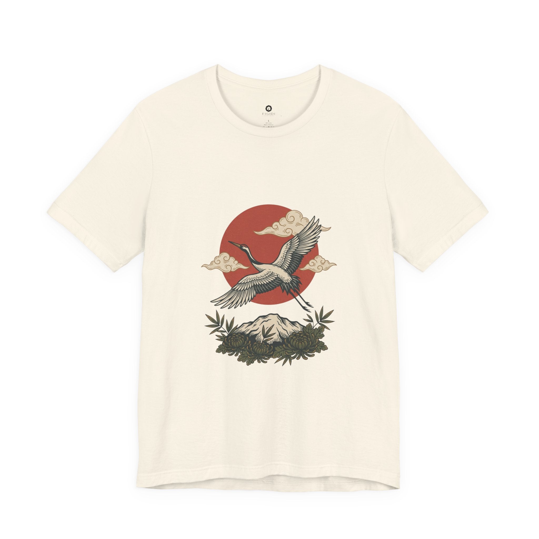 Flying Crane Vintage Flash Tee | Traditional Tattoo-Inspired