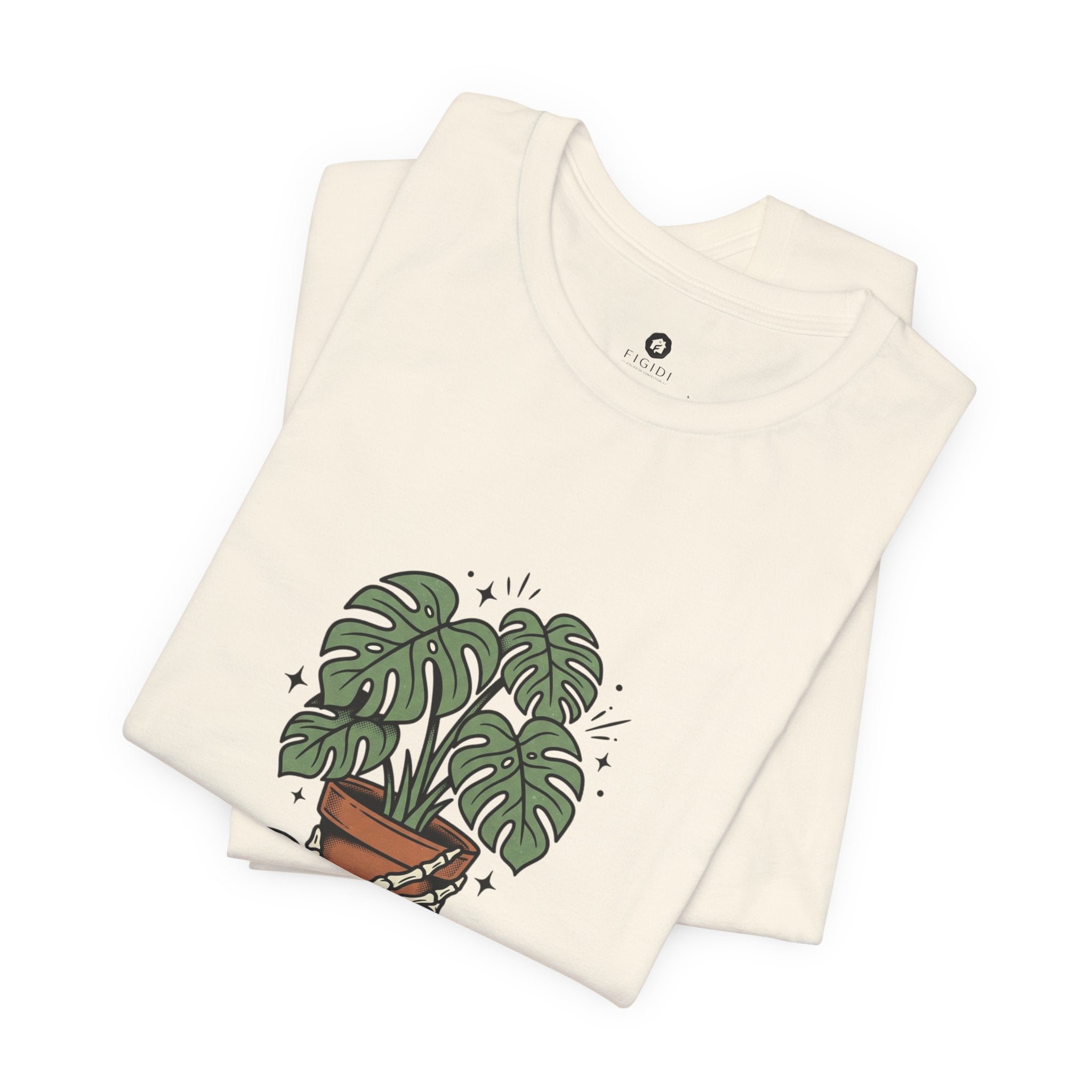 Plant Dad Society T-Shirt | Traditional Tattoo Plant Badge, Monstera Floral Flash