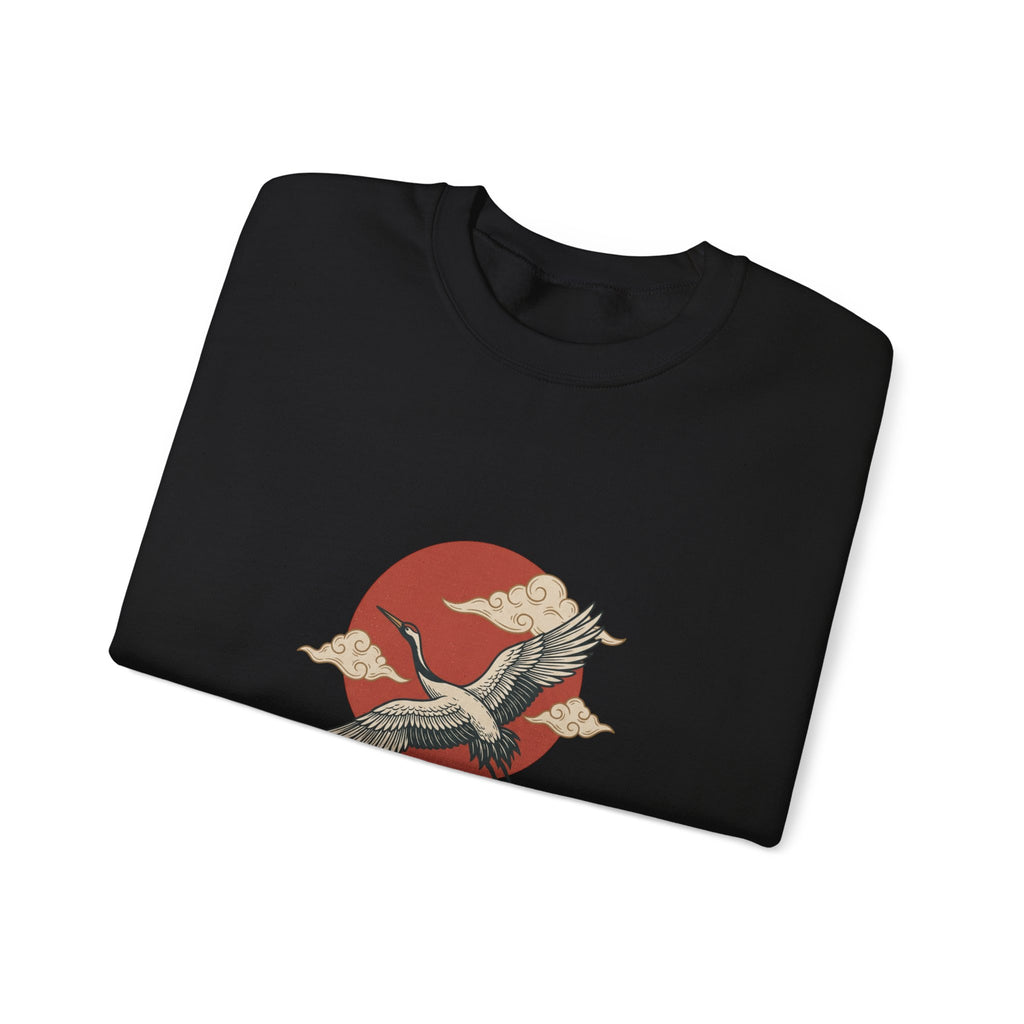 Traditional Tattoo Flying Duck Sweatshirt | Vintage Flash, Bold Outline