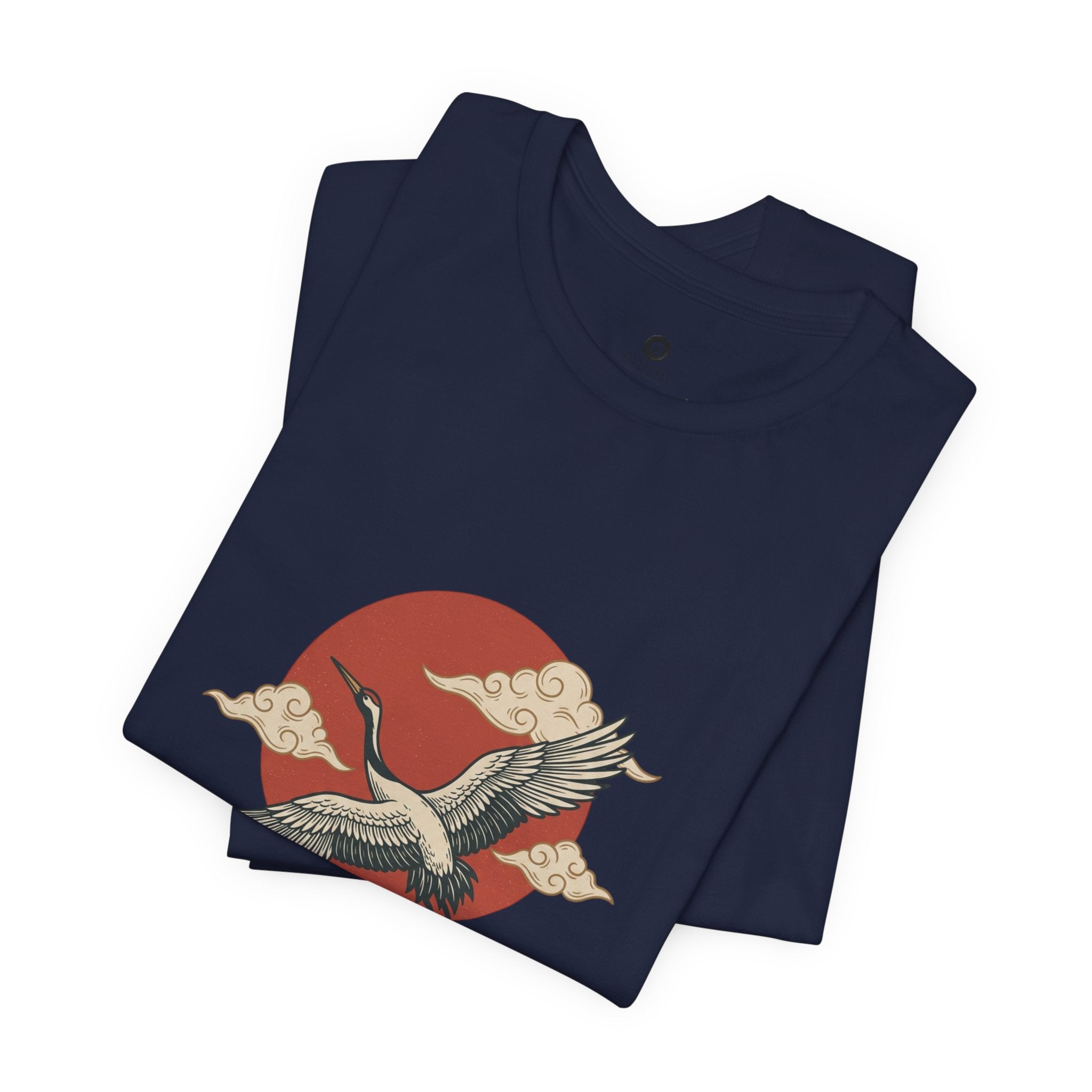 Flying Crane Vintage Flash Tee | Traditional Tattoo-Inspired