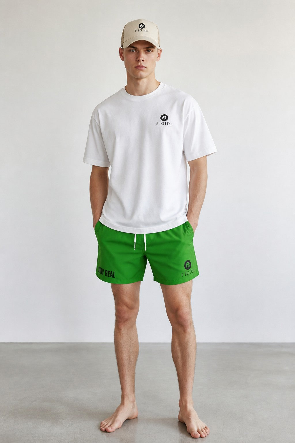 Men's Mid-Length Swim Shorts (AOP)