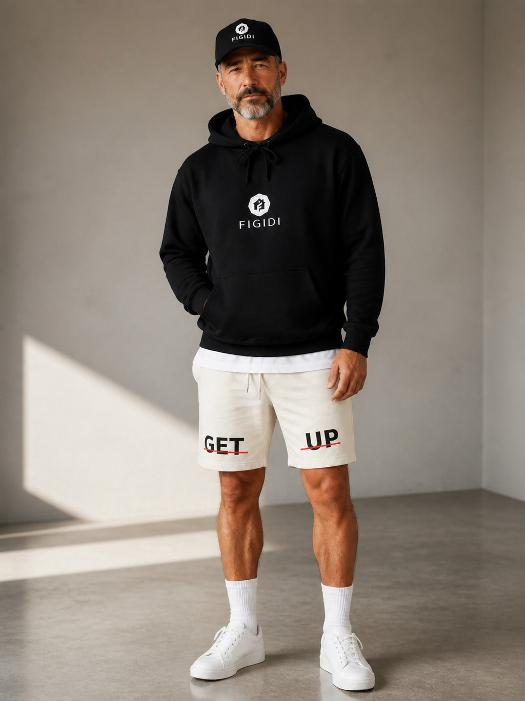 Hoodie — 'Life So Short' Minimal Logo Black Pullover