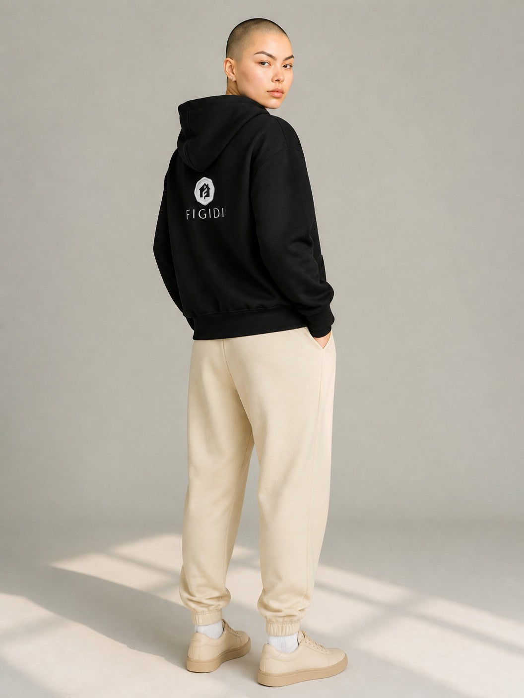 Hoodie — 'Life So Short' Minimal Logo Black Pullover