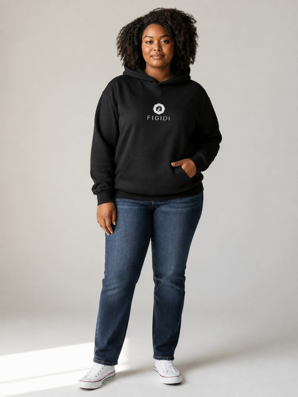 Hoodie — 'Life So Short' Minimal Logo Black Pullover