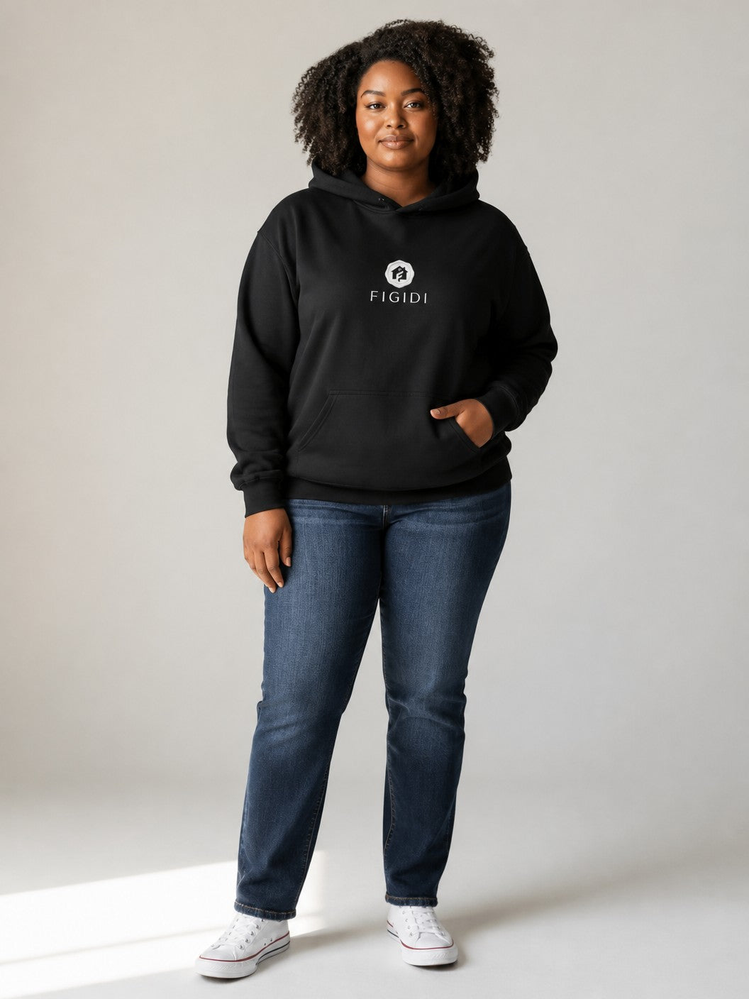 Hoodie — 'Life So Short' Minimal Logo Black Pullover