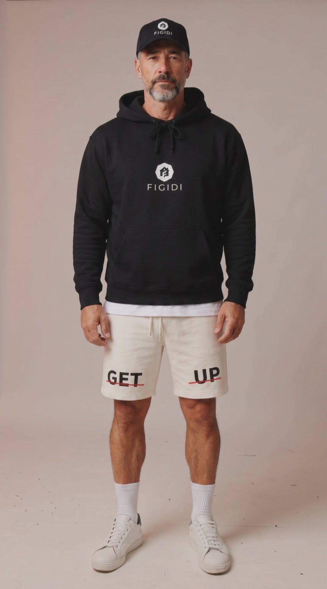 Hoodie — 'Life So Short' Minimal Logo Black Pullover